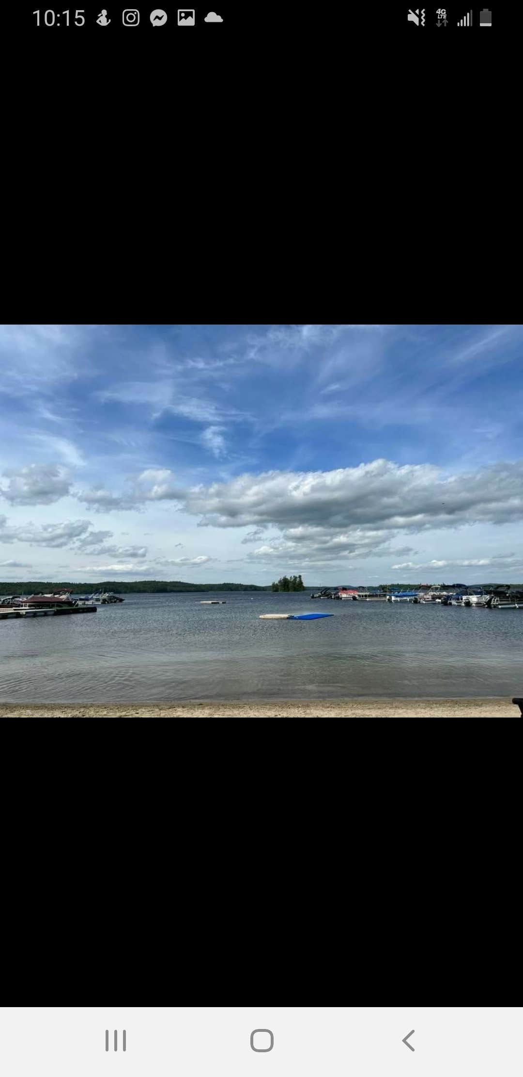 Camper-submitted photo at Birches Lakeside Campground near Sidney, ME