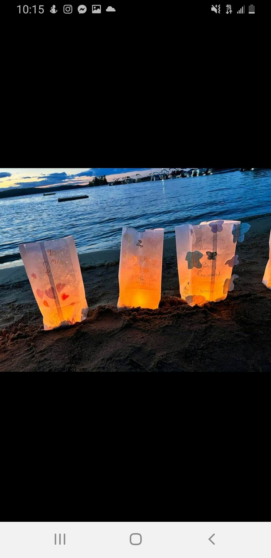 Camper-submitted photo at Birches Lakeside Campground near Sidney, ME