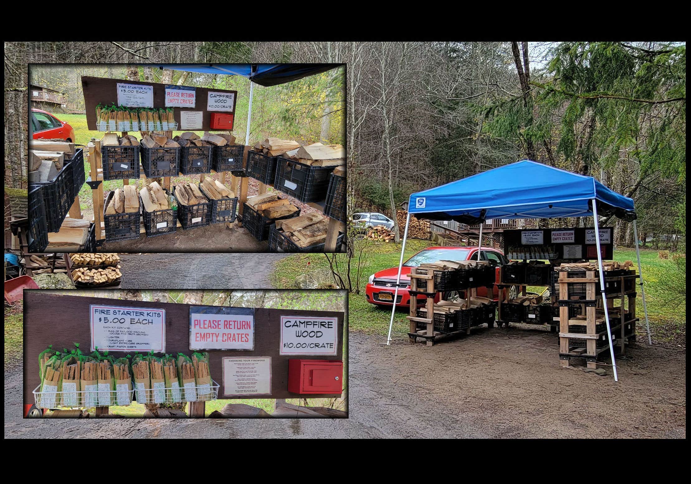 Pierre L.'s photo of tent camping at Upper Esopus Creekside Camp near Gilboa, NY