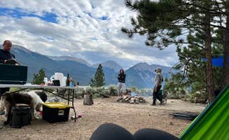 Myrinda G.'s photo of tent camping at Twin Lakes Dispersed Camping - Site 2 West near Monarch, CO