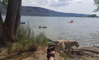 Erica B.'s photo of camping with pets at Dune Loop Campground — Steamboat Rock State Park in Washington