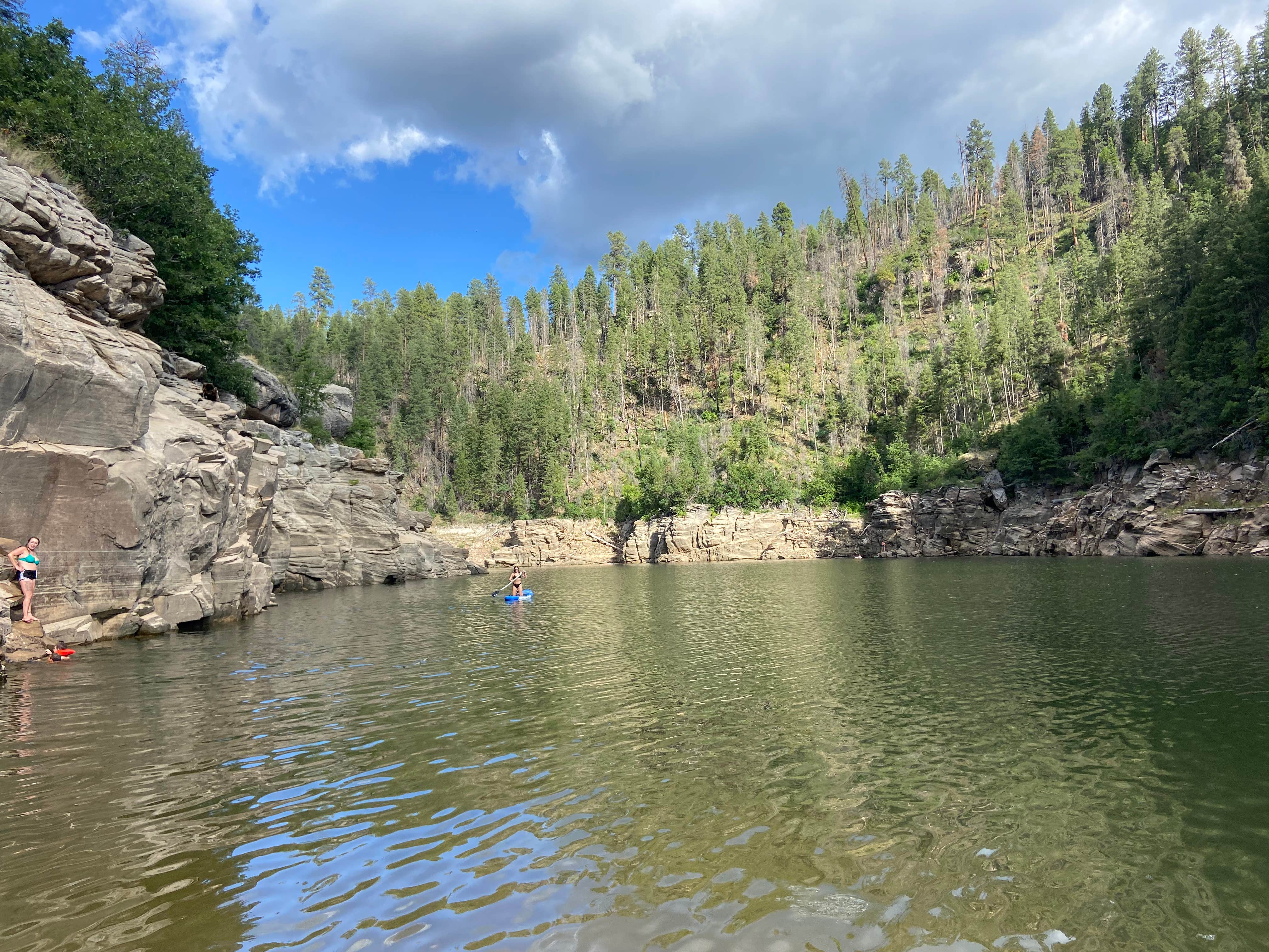 Julie S.'s photo of a dispersed camping area at Blue Ridge Reservoir near Happy Jack, AZ