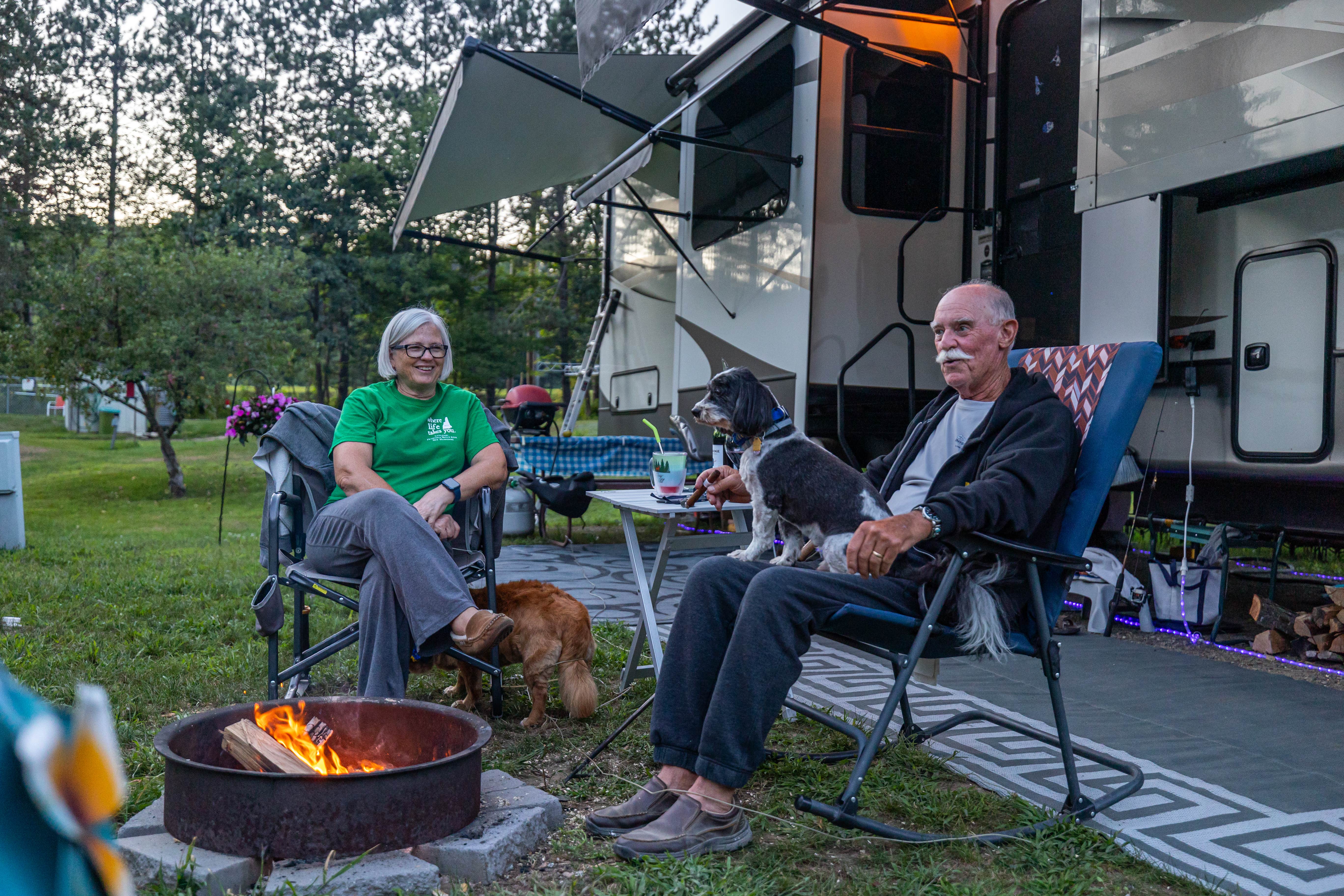 Horizon M.'s photo of camping with pets at Littleton / Franconia Notch KOA Holiday near West Newbury, VT