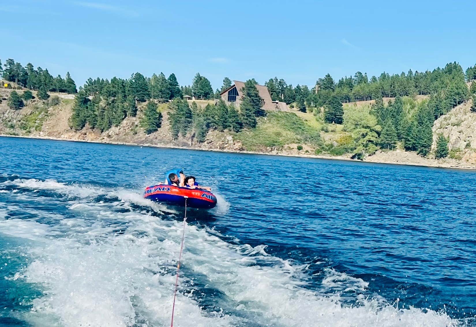 Camper-submitted photo at Whispering Pines Campground & Cabins near Silver City, SD