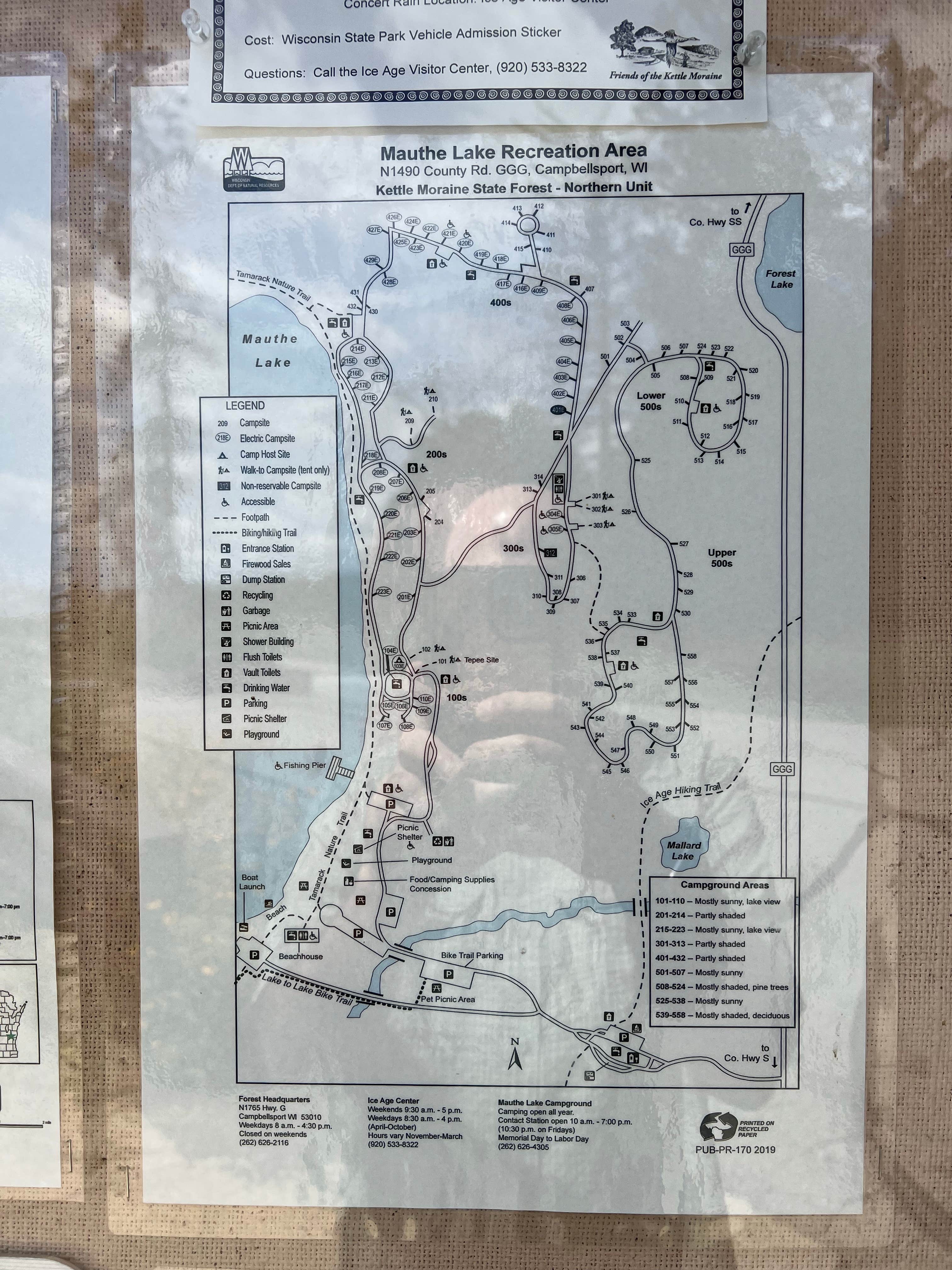 mauthe lake campground map