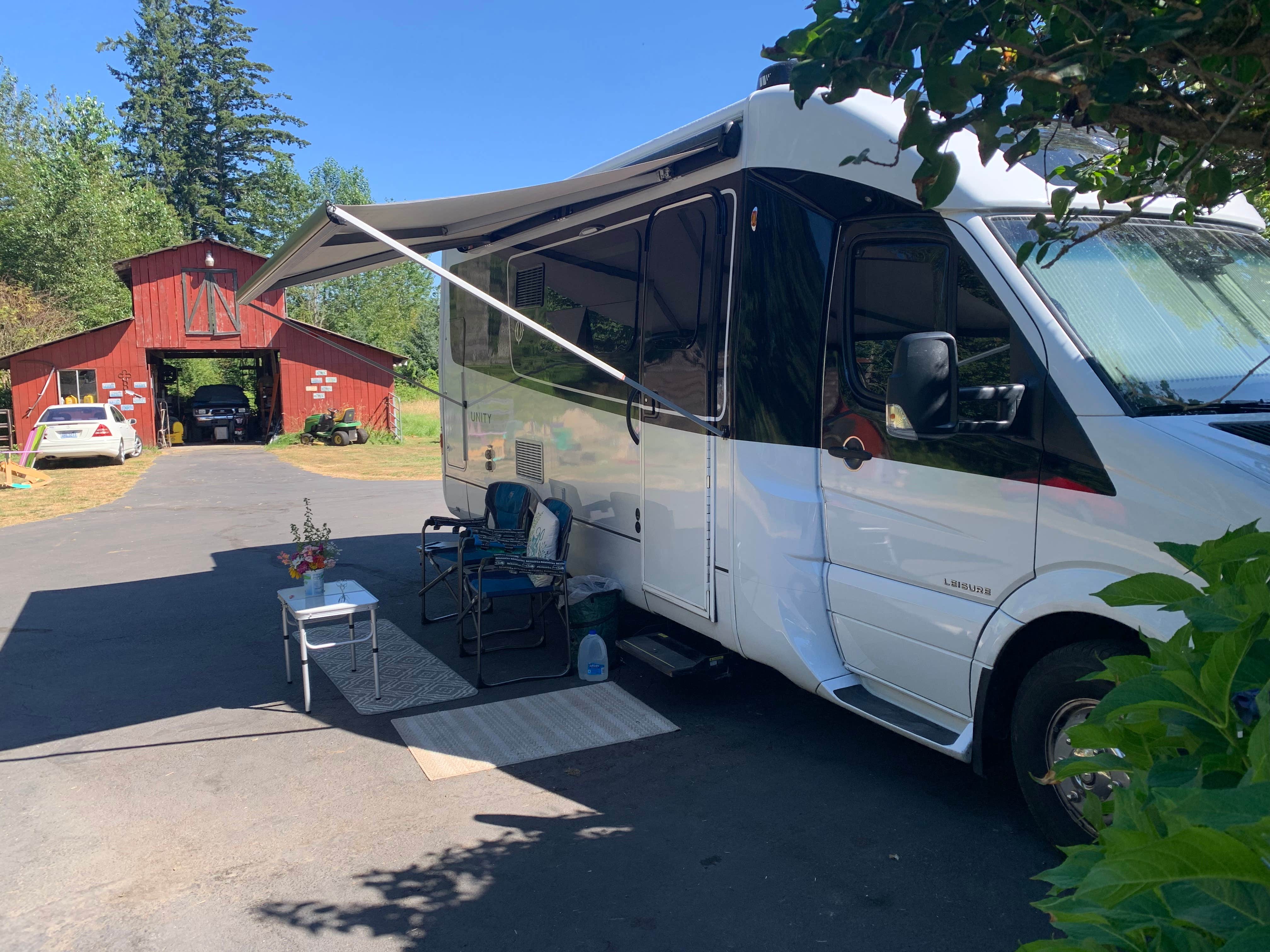 Annette S.'s photo of rv camping at Netties Mountain View Retreat near Orting, WA