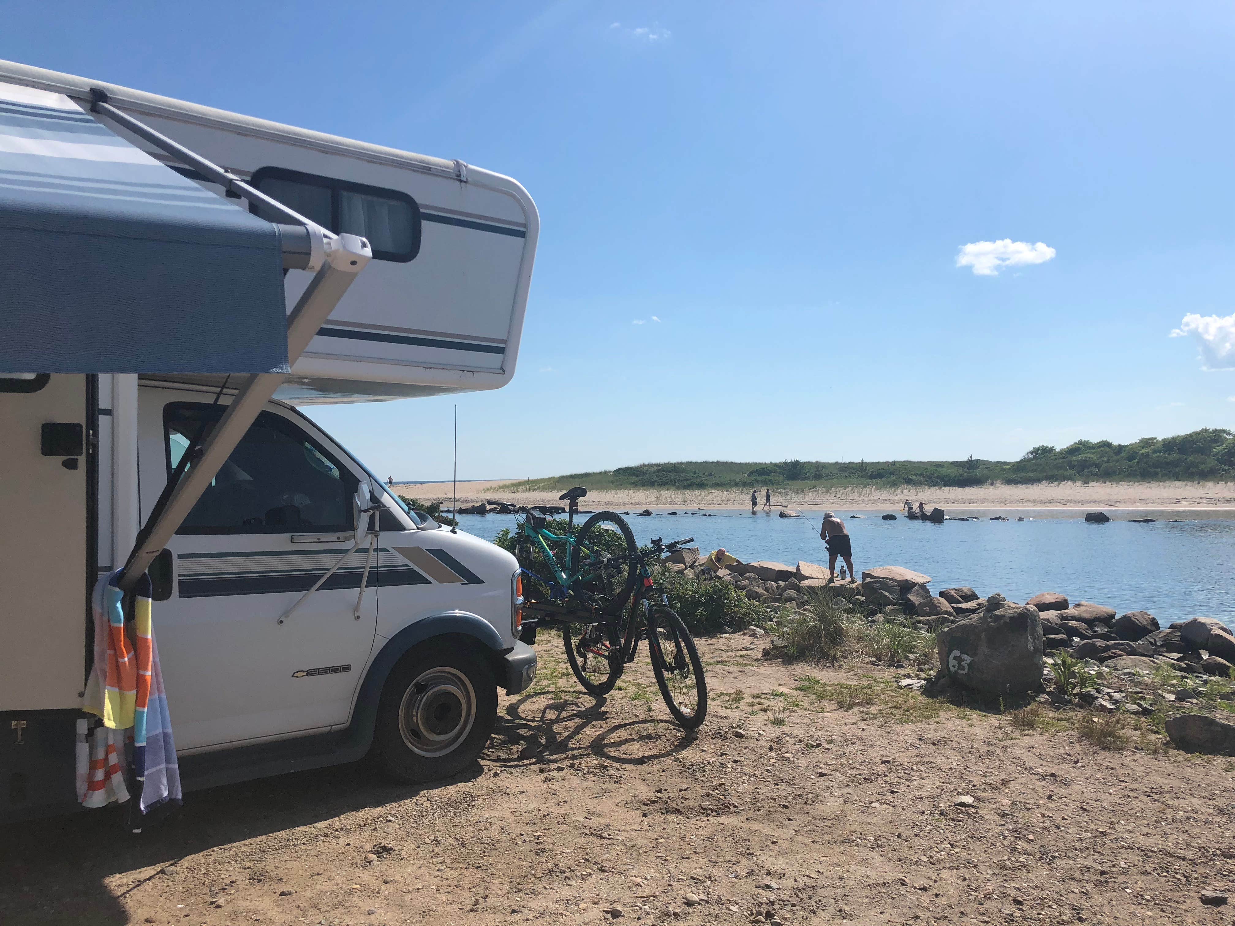 Laura L.'s photo of rv camping at Charlestown Breachway State Park Campground near Pawcatuck, CT