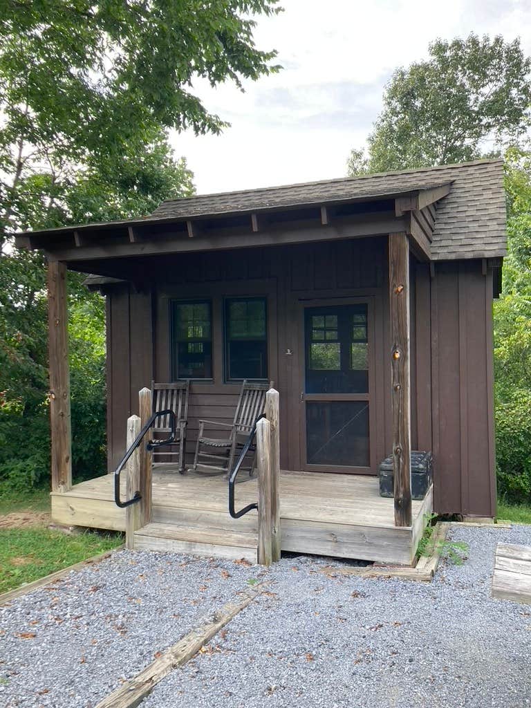 M J.'s photo of glamping accommodations at Andy Guest/Shenandoah River State Park Campground near Luray, VA