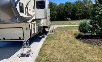 Camping near Manistee National Forest Marzinski Horse Trail Campground: The Bluffs on Manistee Lake 55+ RV Resort, Manistee, Michigan