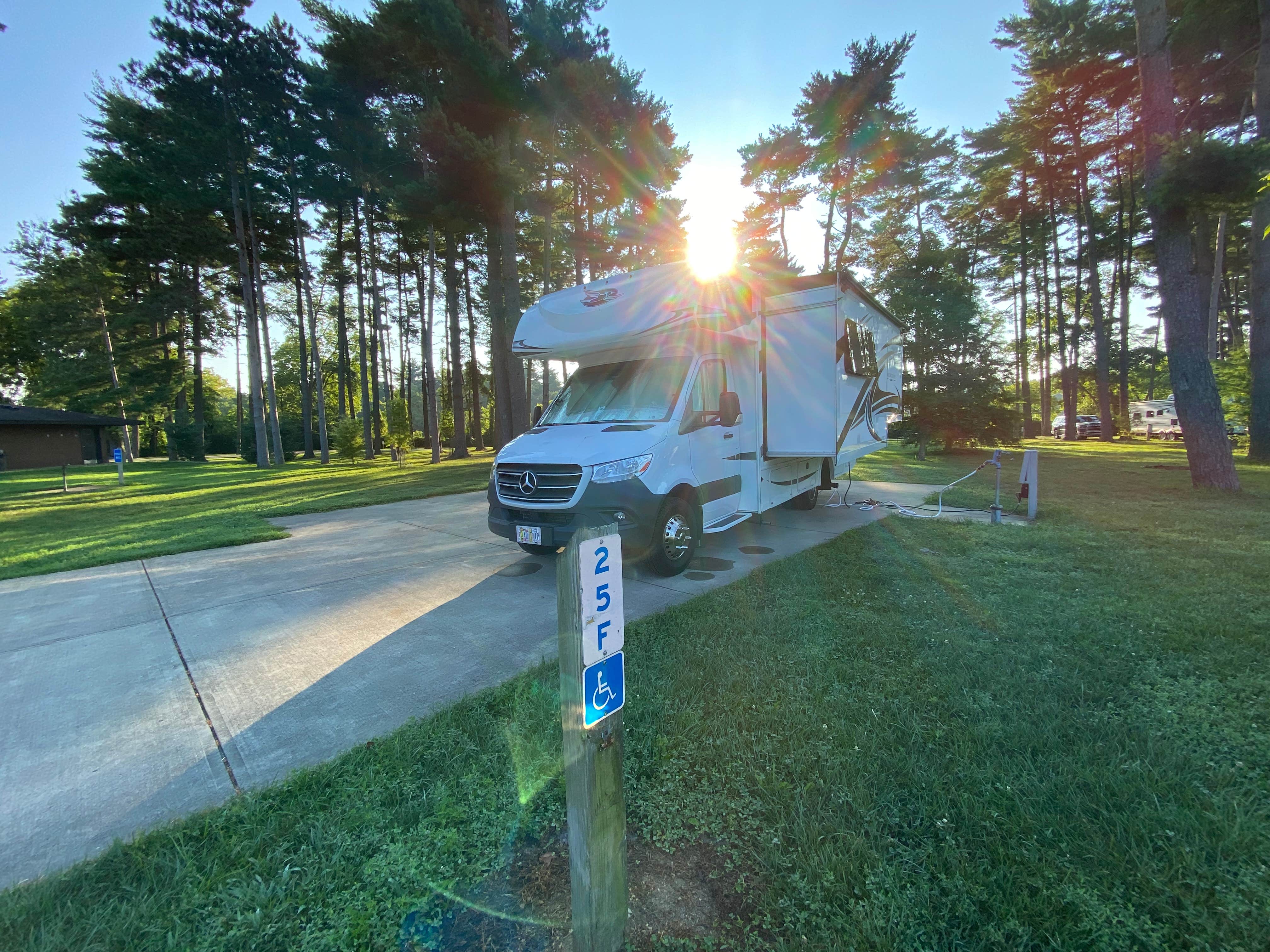 Karen's photo of rv camping at Winton Woods Campground near Blue Ash, OH