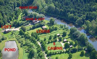 Camping near Soaring Eagle Campground and the Inn at Kellam's Bridge: Pepacton Cabins, Downsville, New York