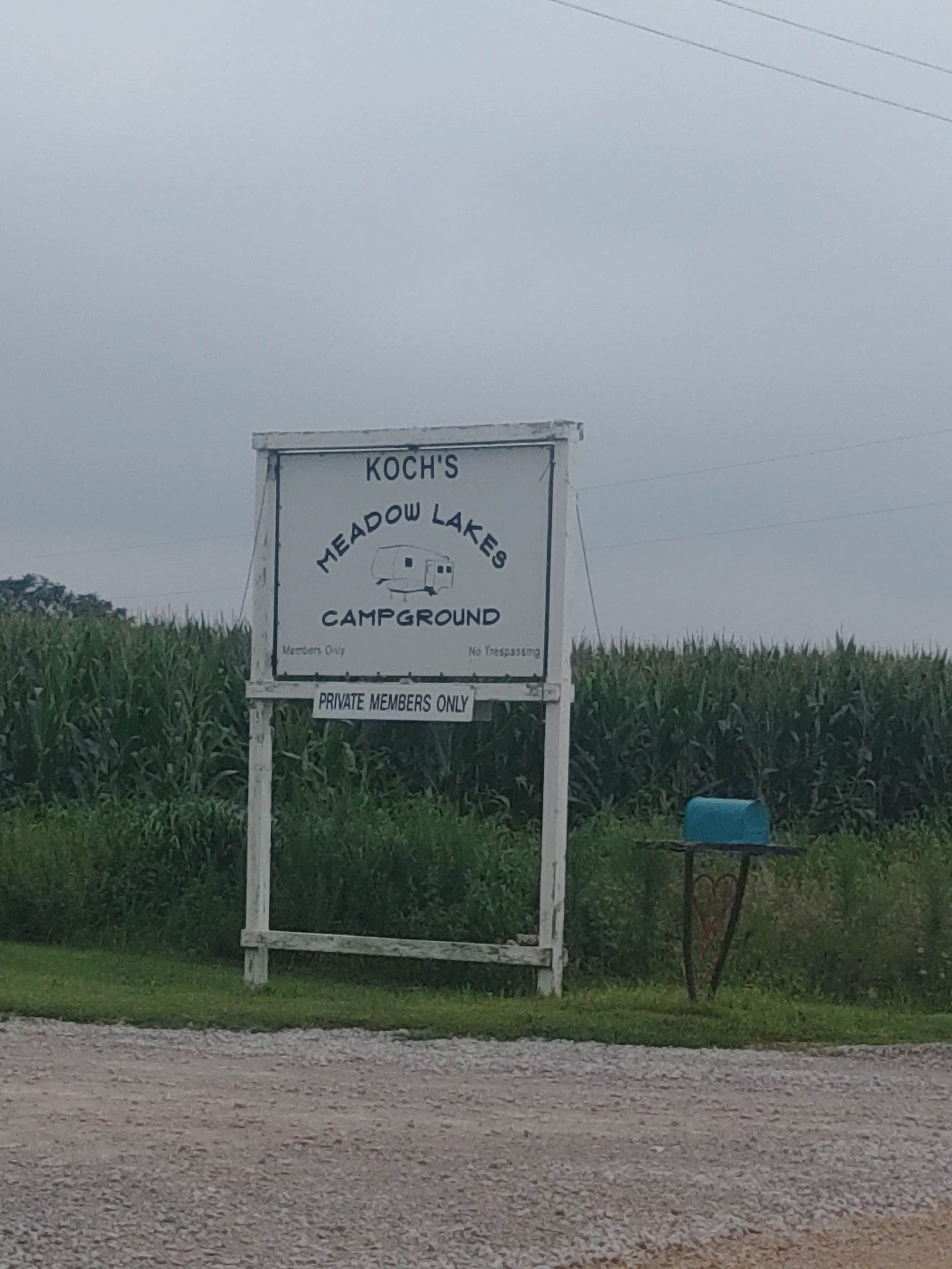 Camper-submitted photo at Koch's Meadow Lake Campground near West Liberty, IA