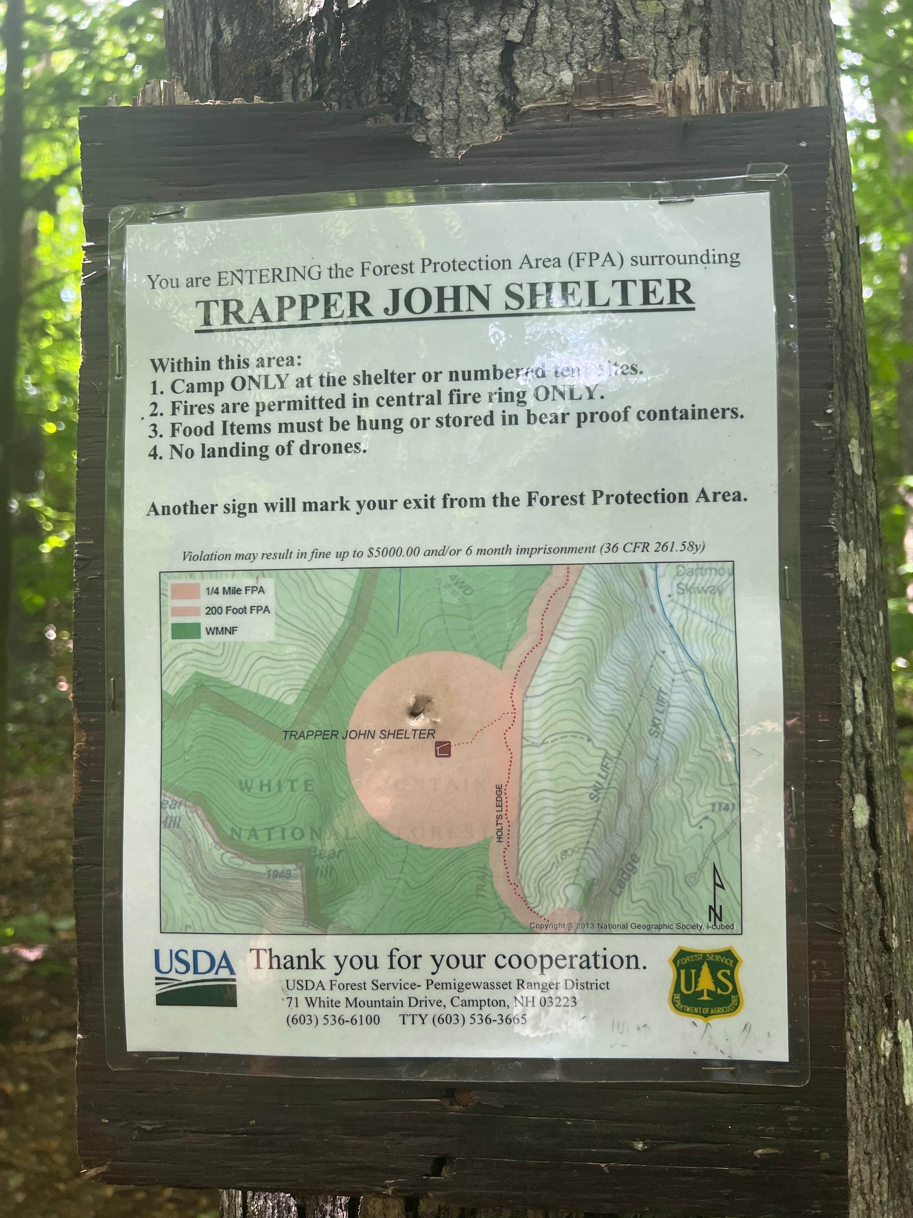 Camper-submitted photo at Trapper John Backcountry Campground on the AT — Appalachian National Scenic Trail near Lyme, NH