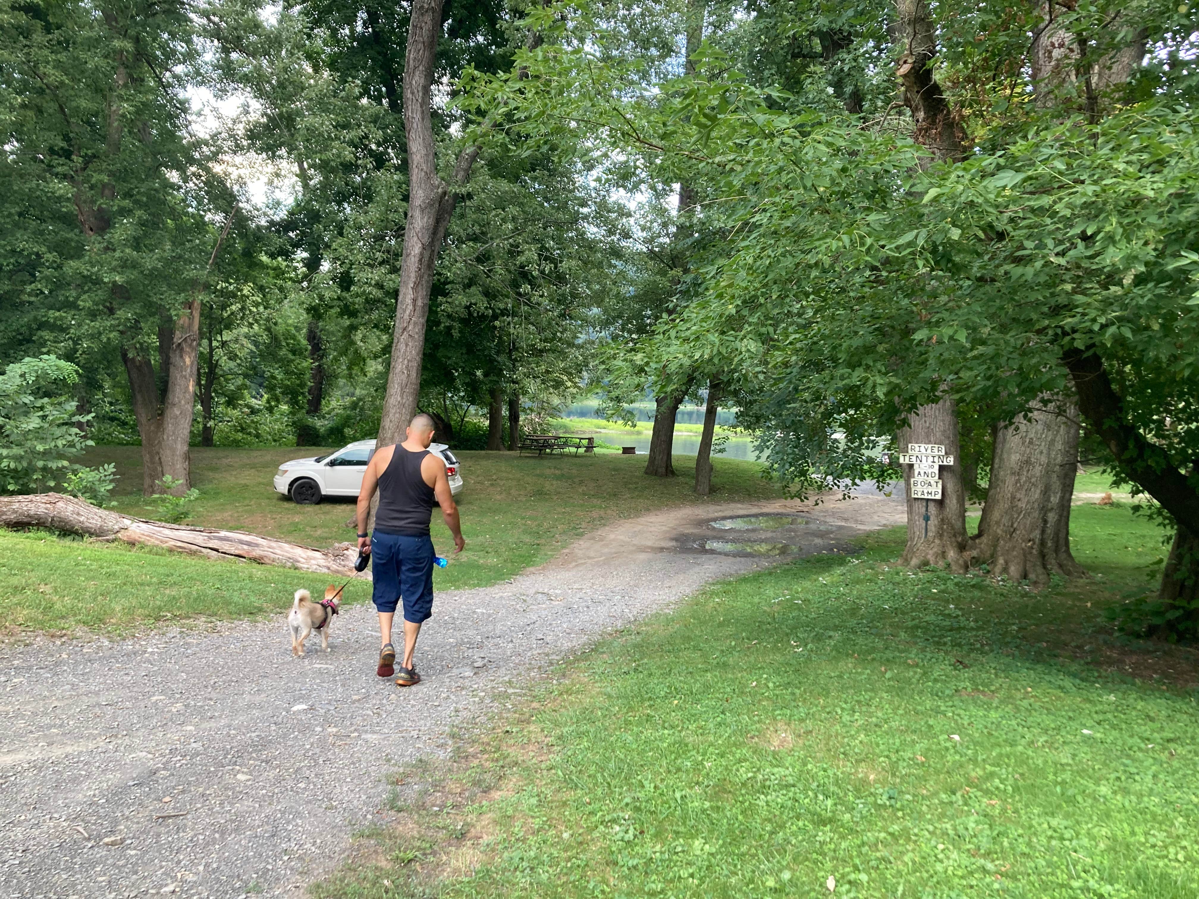 Luis B.'s photo of camping with pets at Indian Head Campground near Bloomsburg, PA
