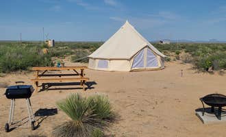 Camping near Forrest Hollow Ranch - Desert Campsites: More Travel Less Talk, Salt Flat, Texas