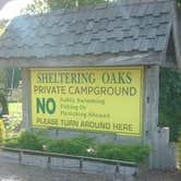 Review photo of Sheltering Oaks Campground by James M., August 28, 2022