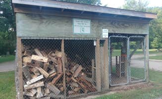 James M.'s photo of camping with pets at Saulsbury Bridge Rec Area, Primitive Tent Camp near Keithsburg, IL