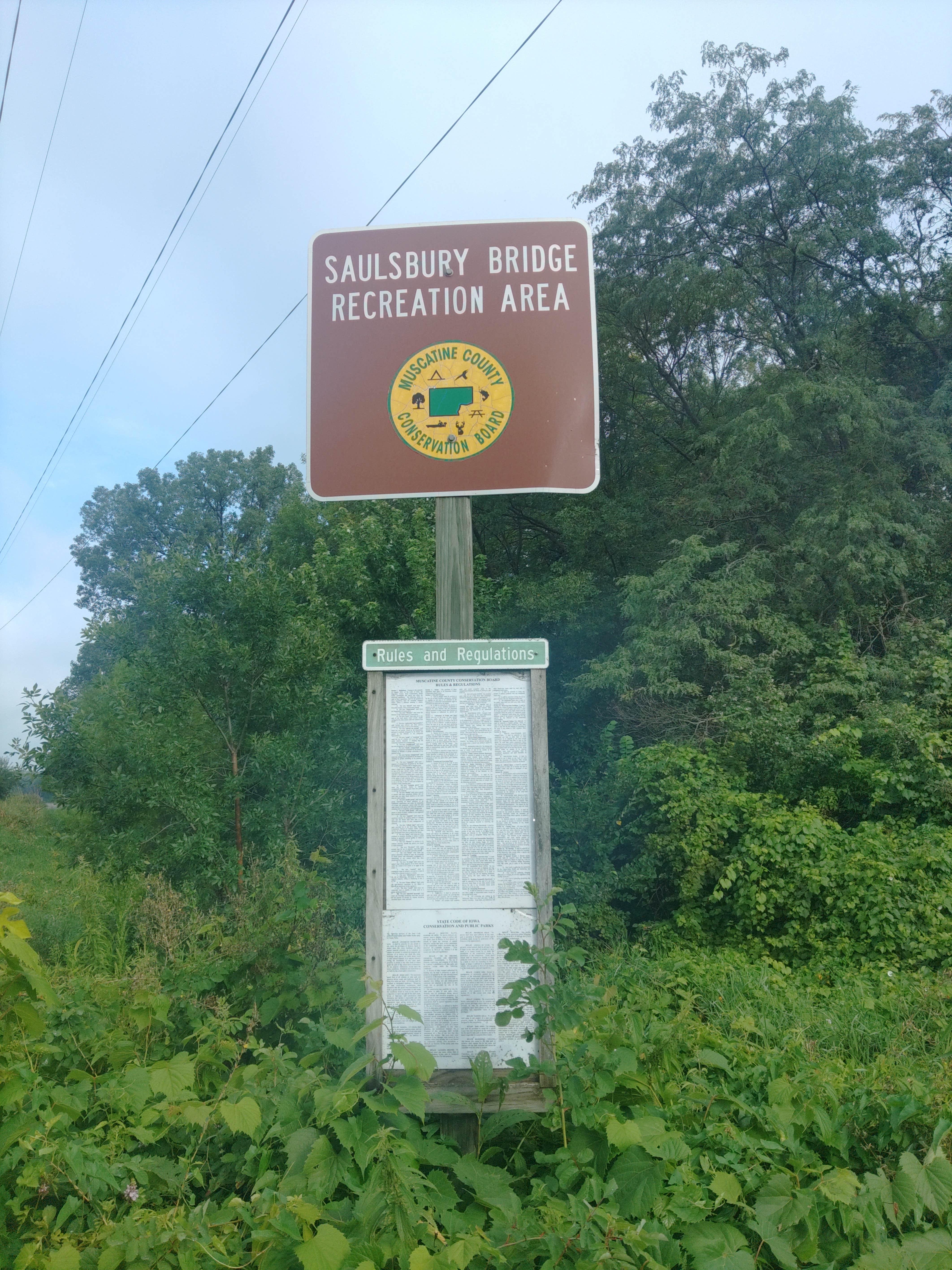 Camper-submitted photo at Saulsbury Bridge Rec Area, Primitive Tent Camp near West Liberty, IA