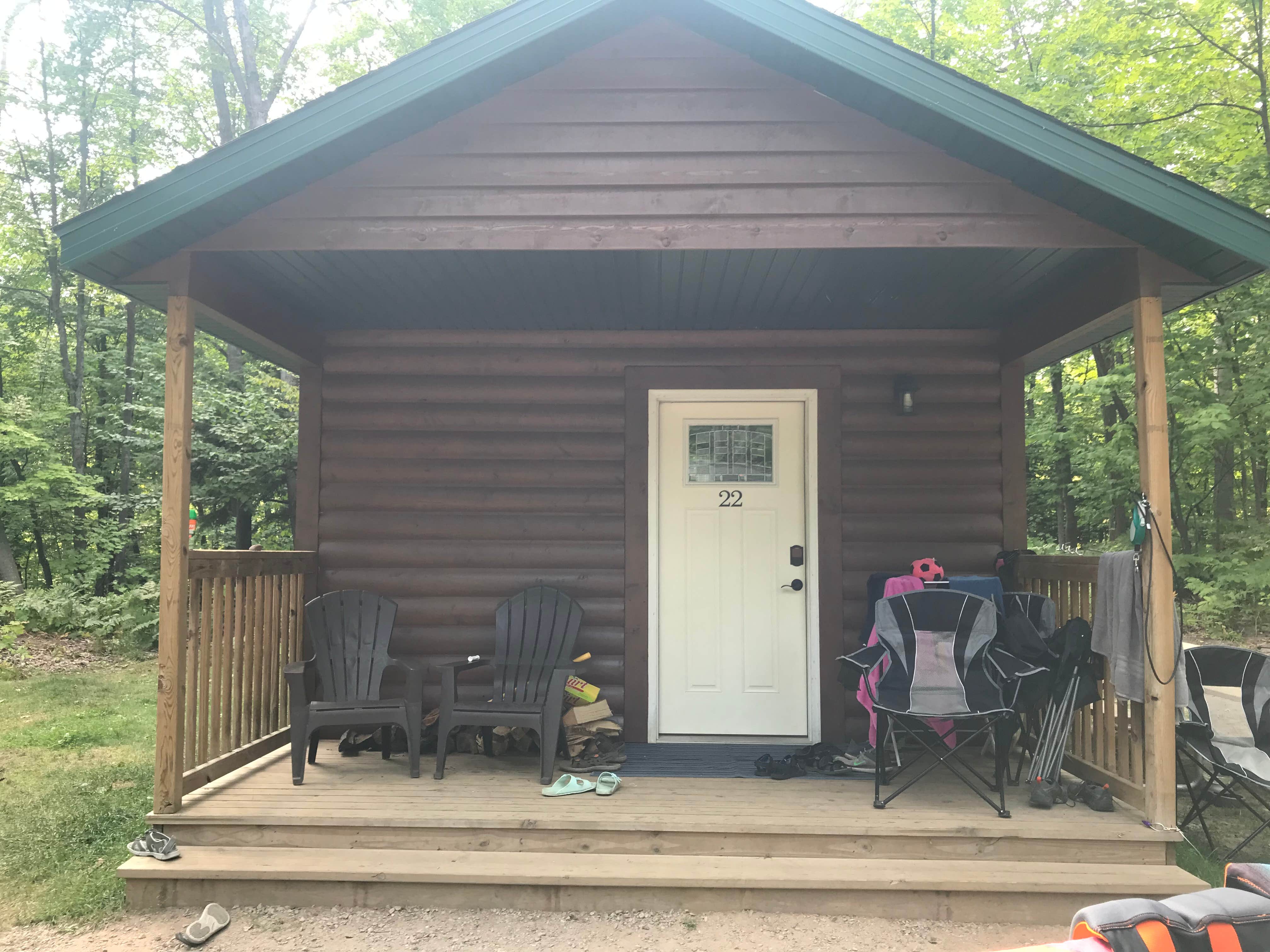 Tim L.'s photo of a cabin at Rippling Rivers RV Resort near Eben Junction, MI