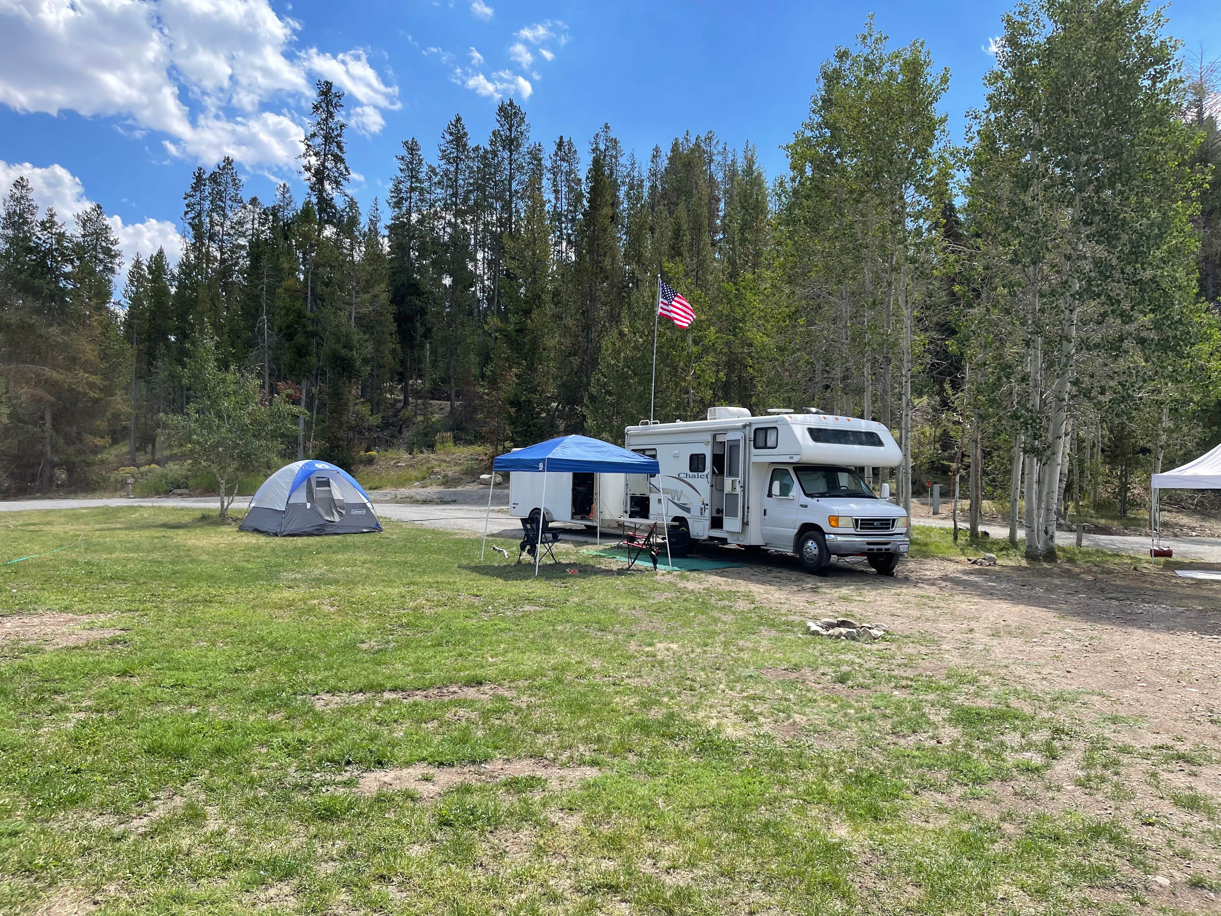 carl B.'s photo of rv camping at Smiley Creek Lodge near Corral, ID