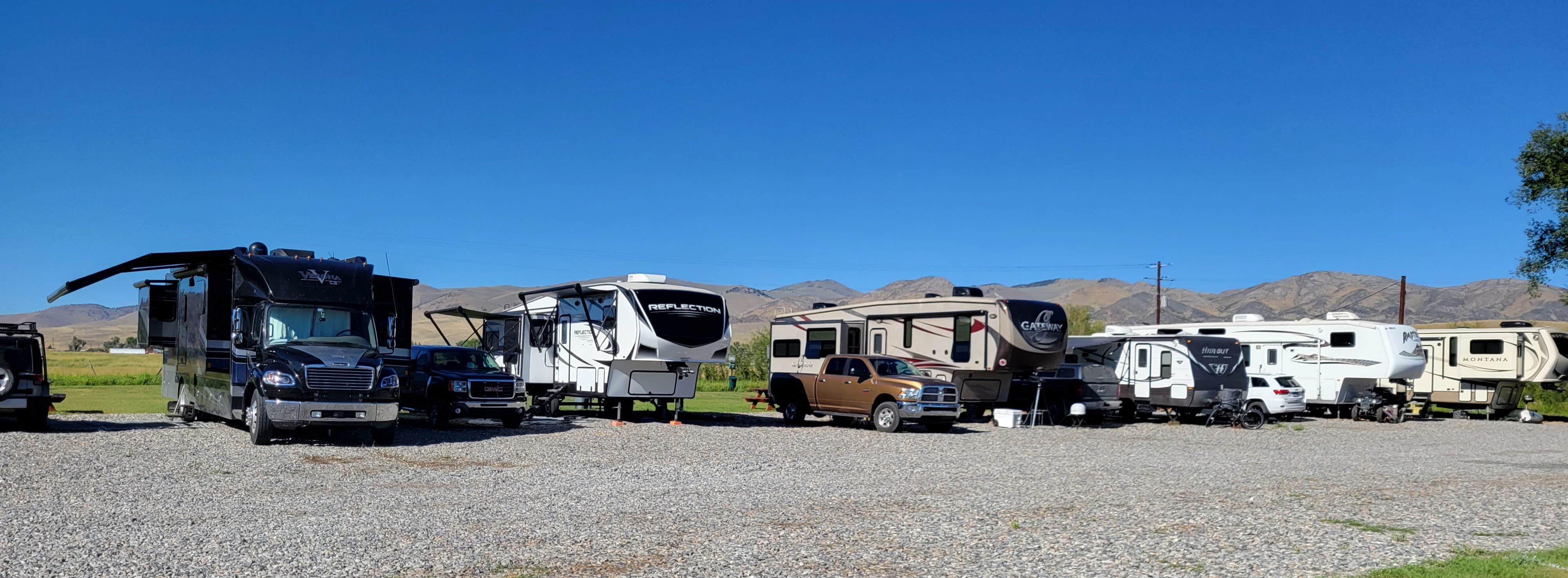 Angela M.'s photo of rv camping at Sportsman Lodge, Cabins & RV Park near Twin Bridges, MT