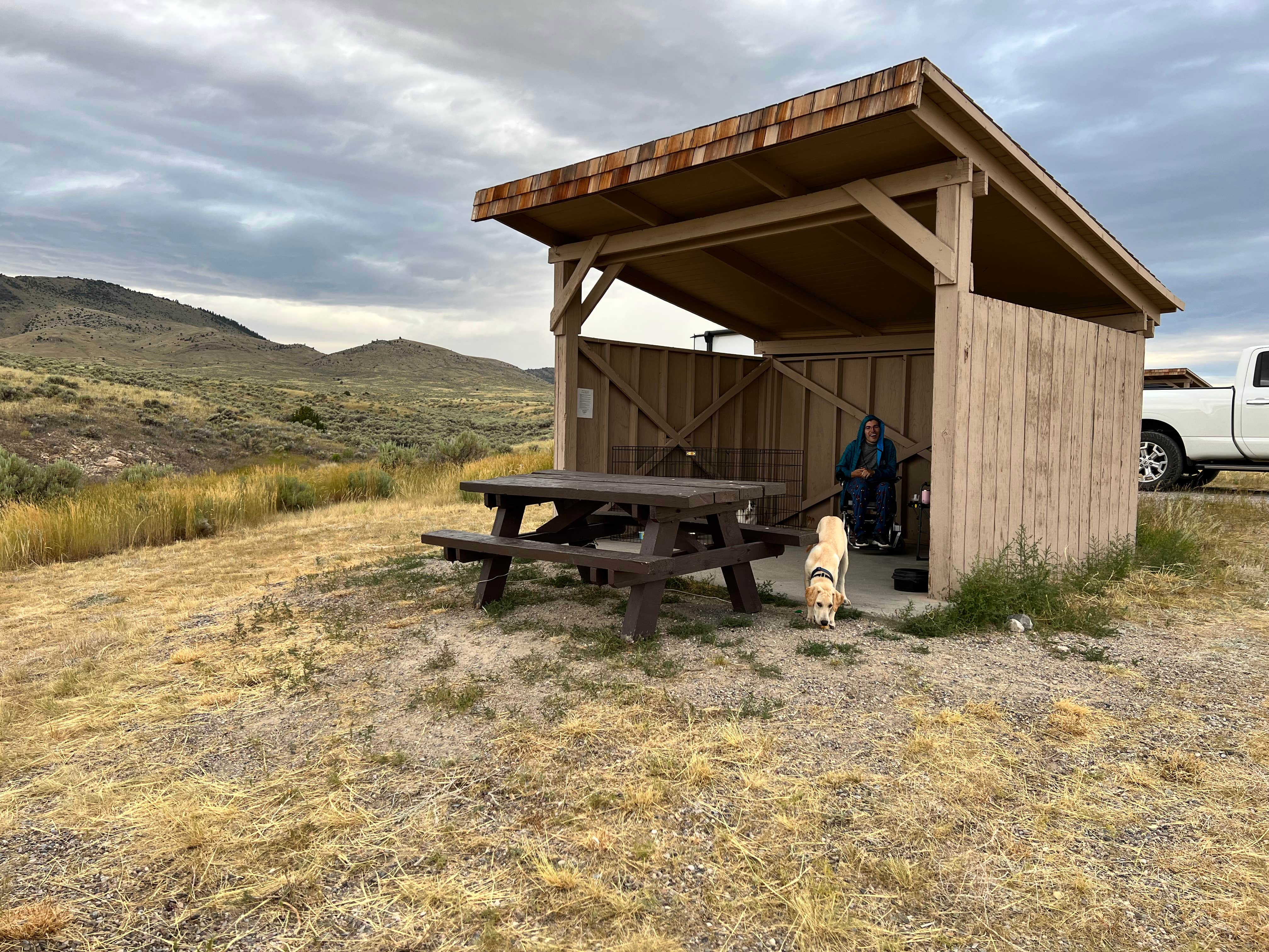 Maggie  C.'s photo of camping with pets at Horse Prairie Campground near Polaris, MT