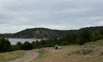 Camping near Sandy Beach Dune and Willow — Glendo State Park: Red Hills Campground — Glendo State Park, Glendo, Wyoming