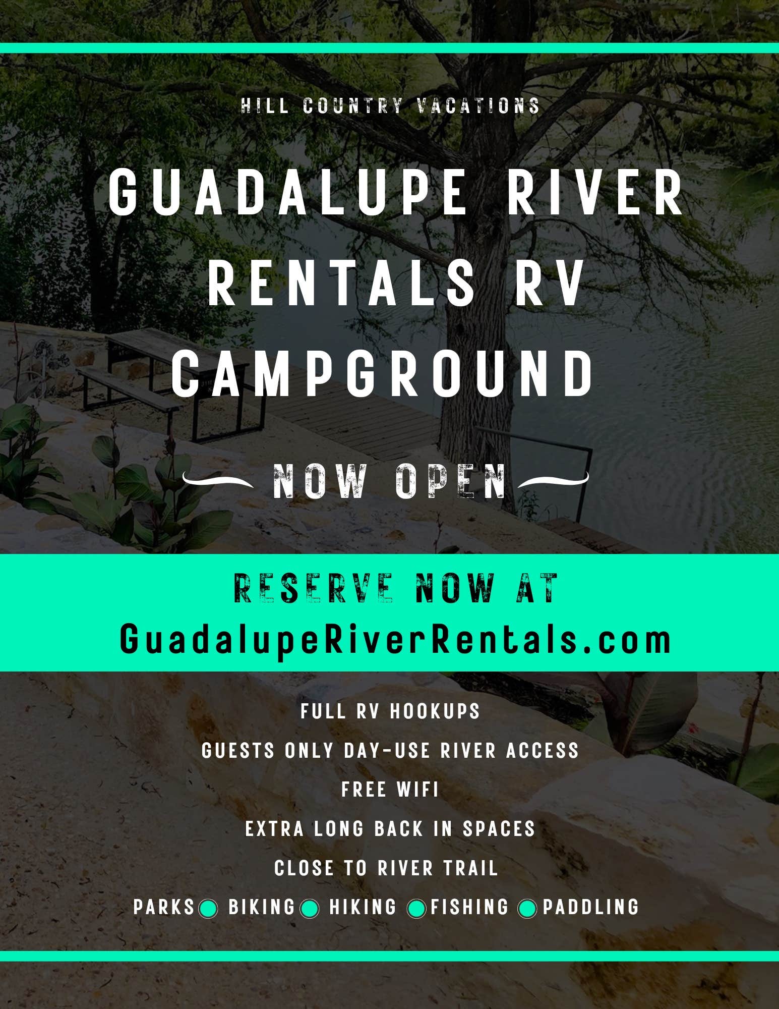 Camper-submitted photo at Guadalupe River Rentals RV Campground near Kerrville, TX