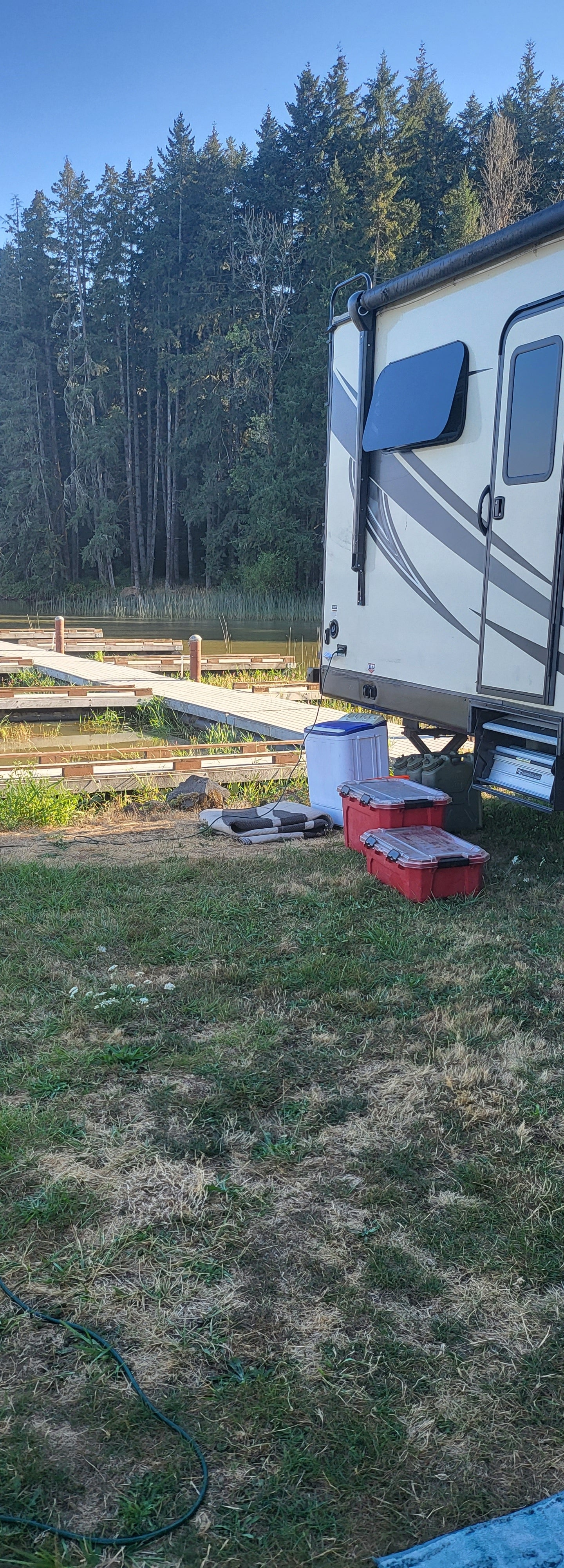 Camper submitted image from Fern Ridge Shores RV Park and Marina - 55+ RV Park - 5