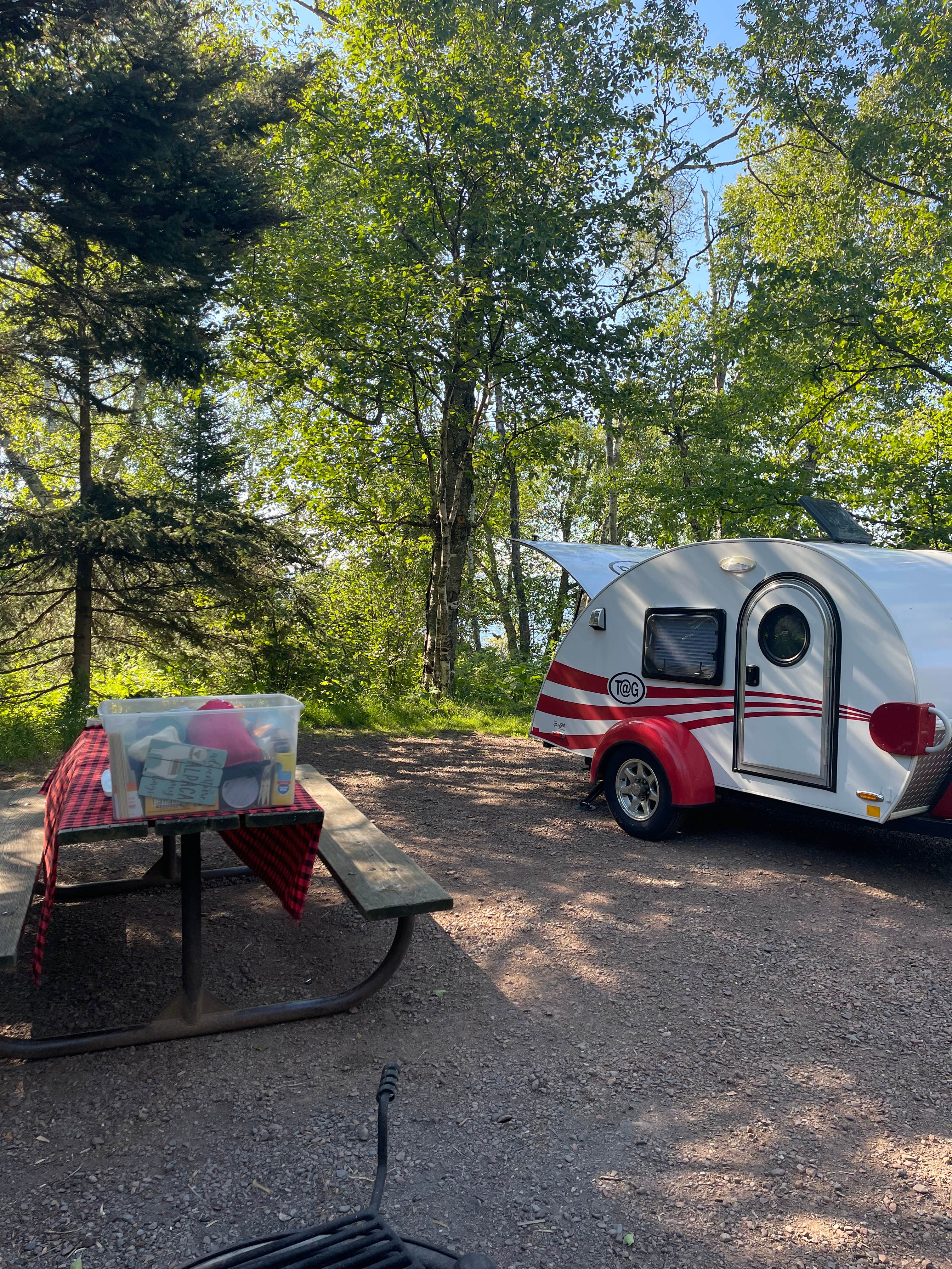 Patty M.'s photo of rv camping at Temperance River State Park Campground near Silver Bay, MN