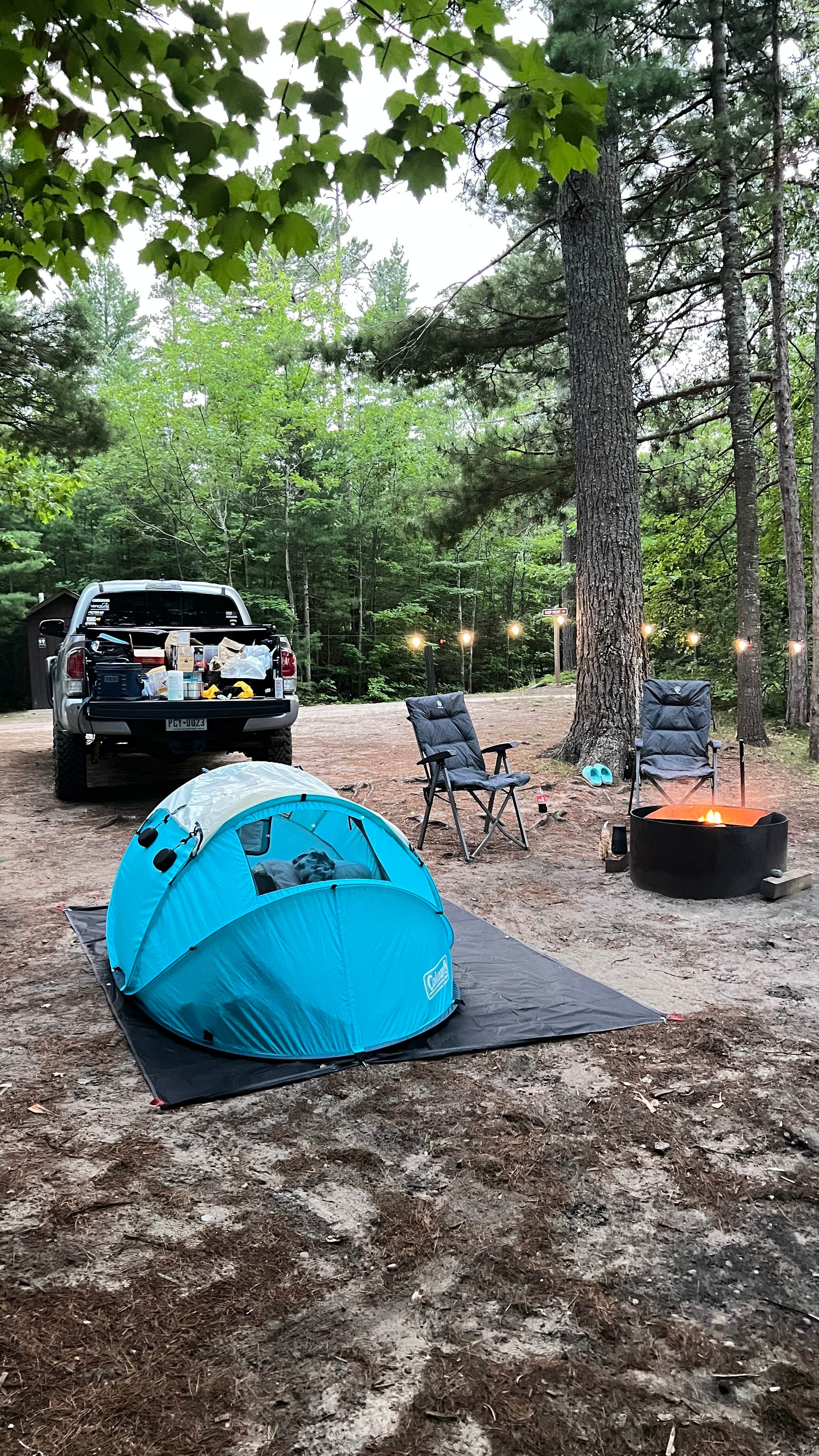 Alejandro G.'s photo of tent camping at Lake Superior State Forest Campground near Grand Marais, MI