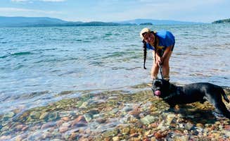 PJ F.'s photo of camping with pets at Finley Point Unit — Flathead Lake State Park near Charlo, MT