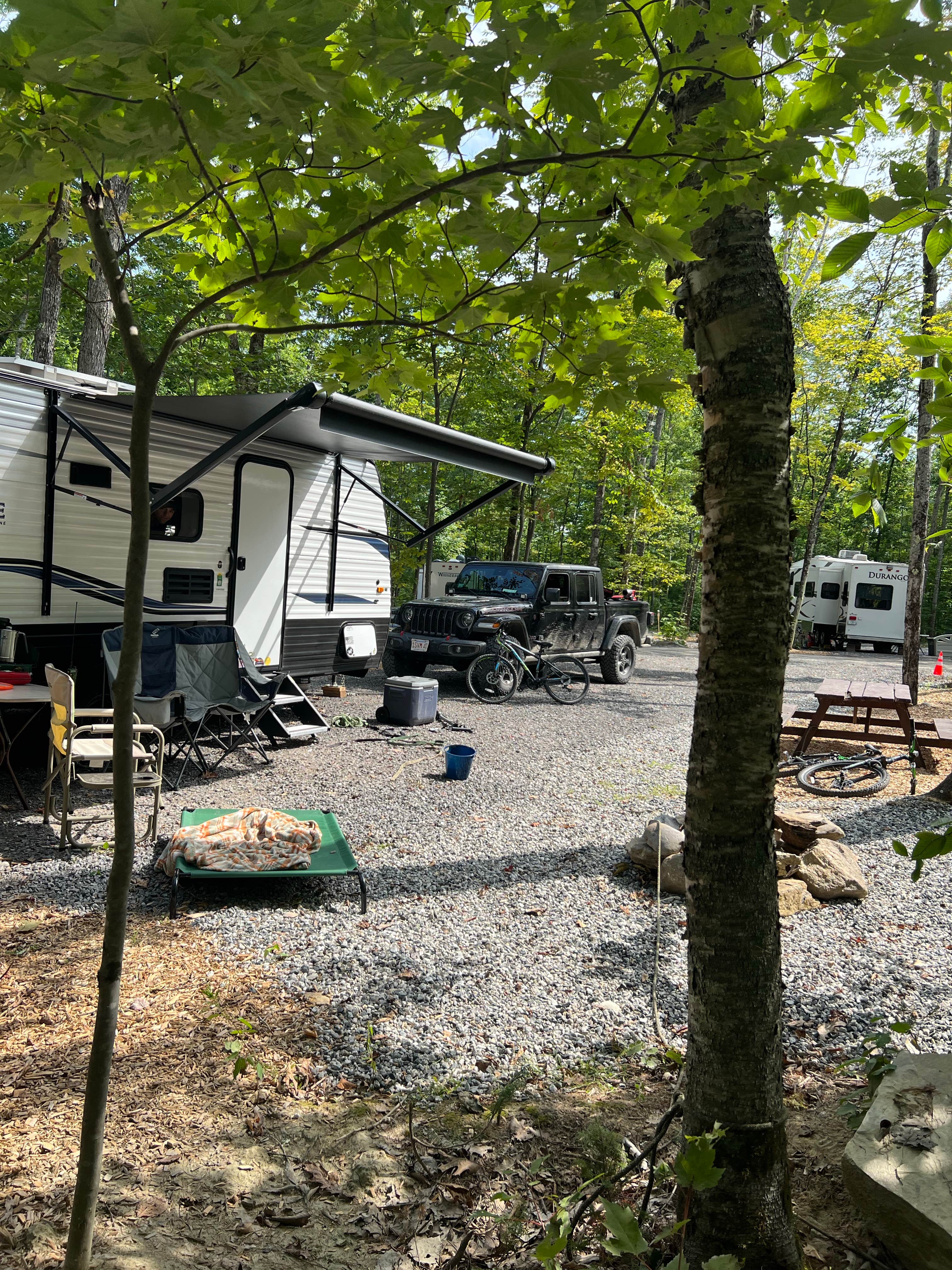 Quinn  G.'s photo of rv camping at Augusta West Kampground near Jay, ME