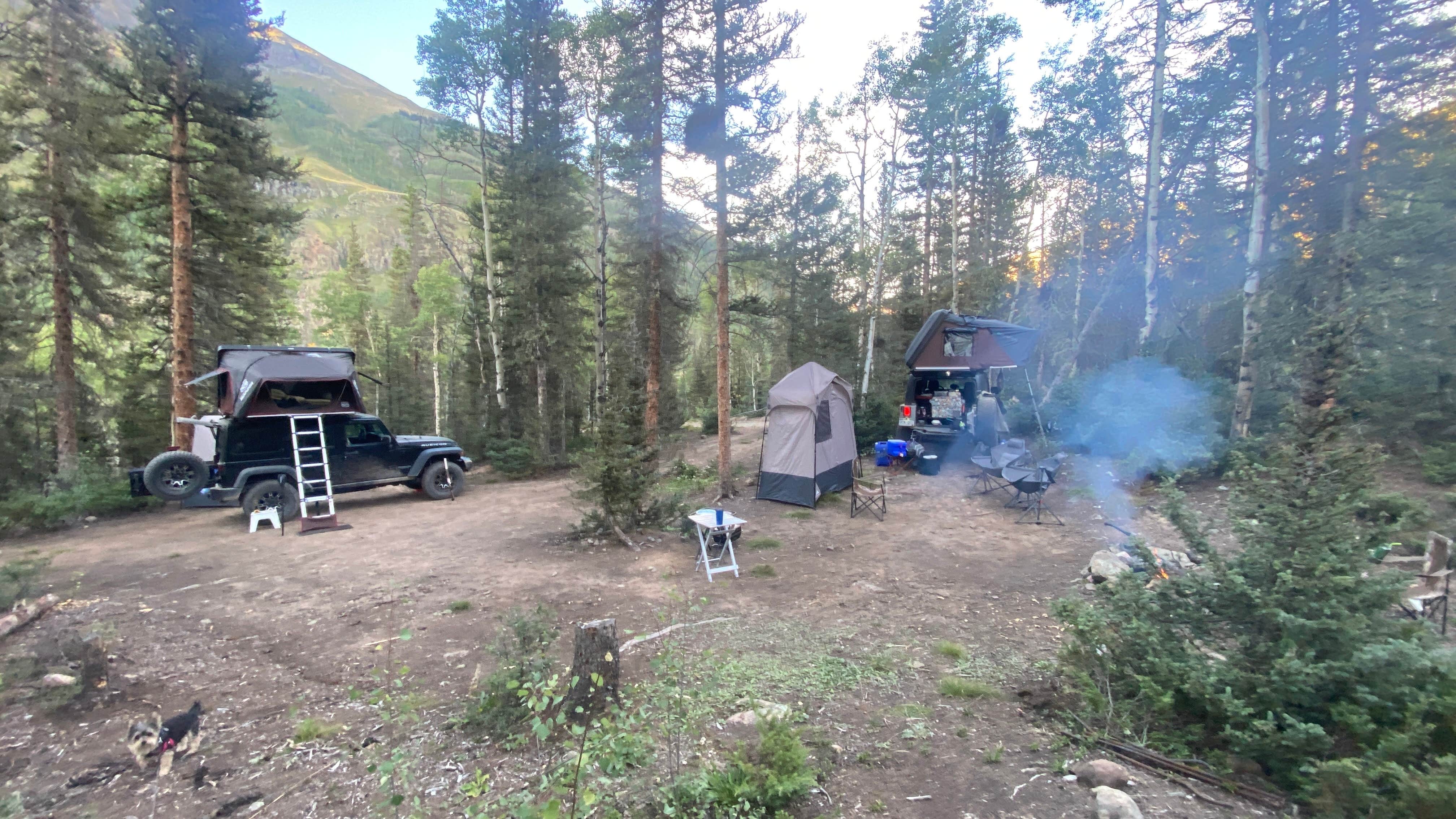 Kelsie B.'s photo of tent camping at Silverton 20A - Dispersed near Purgatory, CO