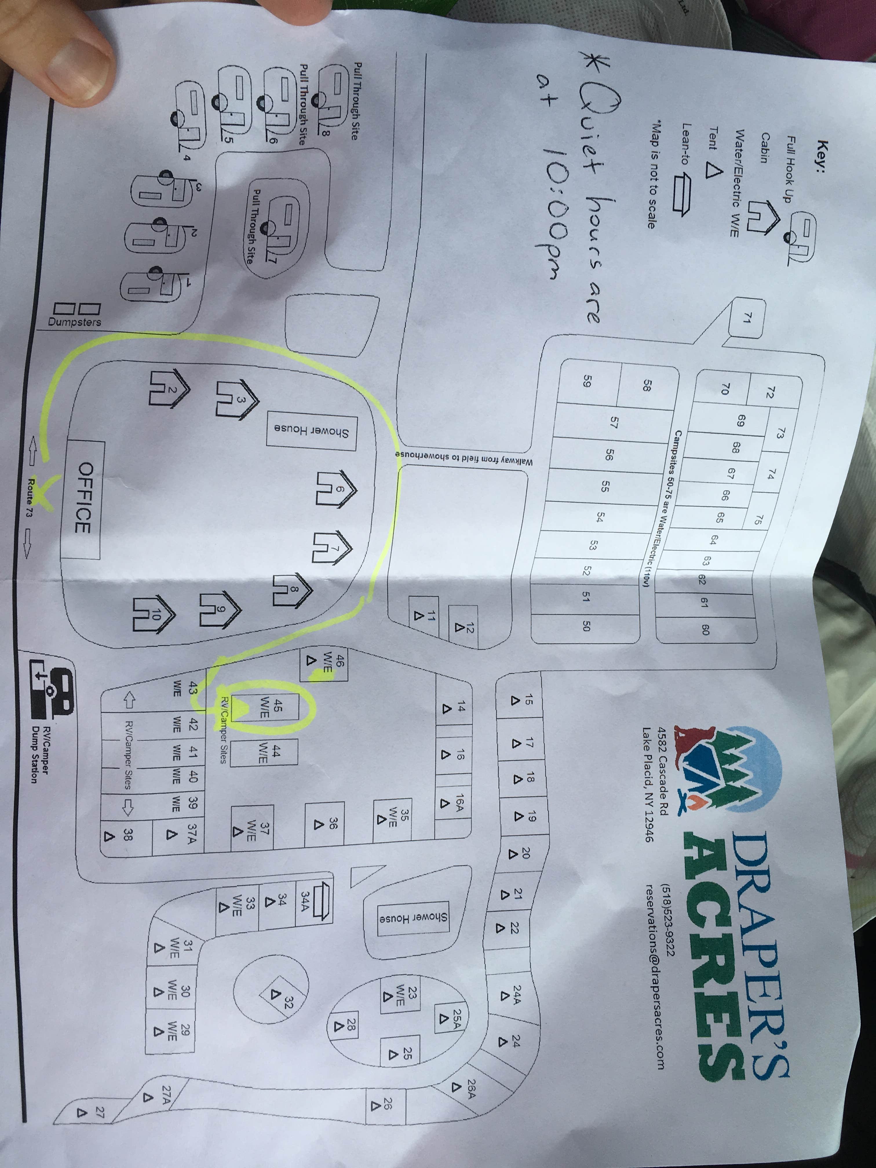 Camper-submitted photo at Draper’s Acres near Cranberry Lake, NY