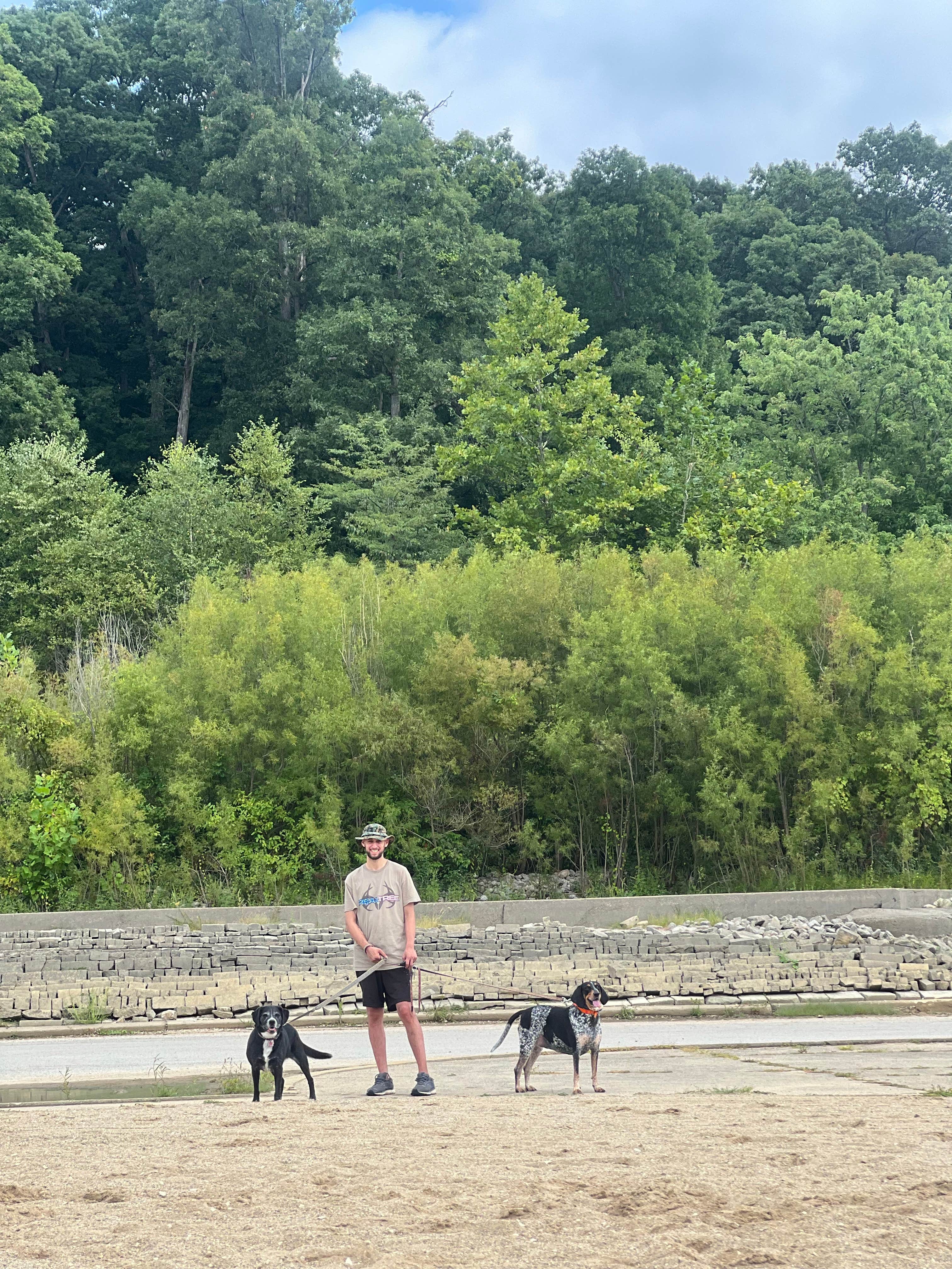 Austin M.'s photo of camping with pets at Sky Smith near Terre Haute, IN