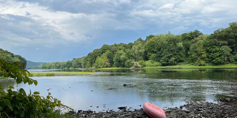 Camper submitted image from Bushkill Creek Boat In Campsite — Delaware Water Gap National Recreation Area