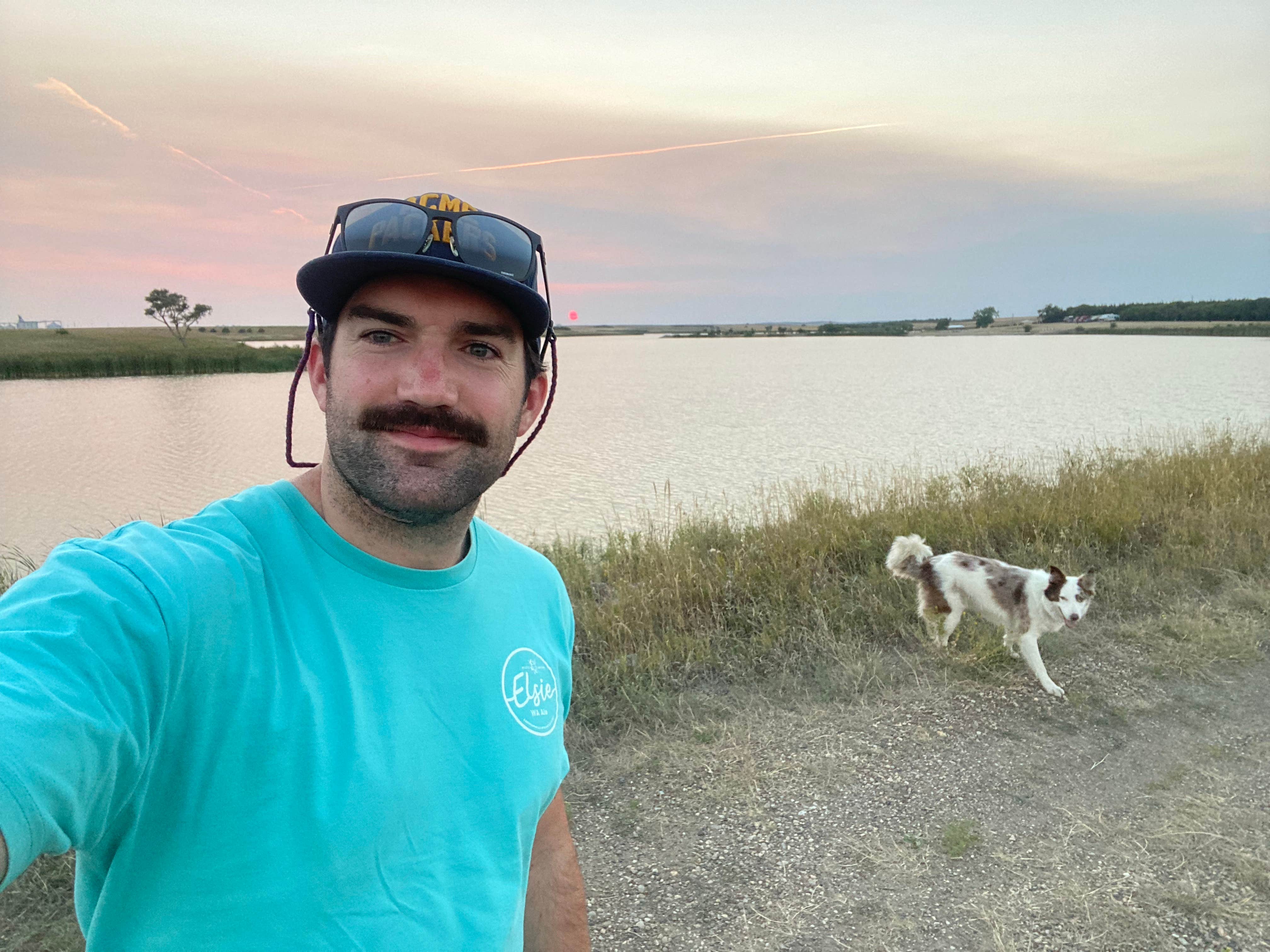 Daniel B.'s photo of camping with pets at Snake Creek Recreation Area — Snake Creek State Recreation Area near Geddes, SD