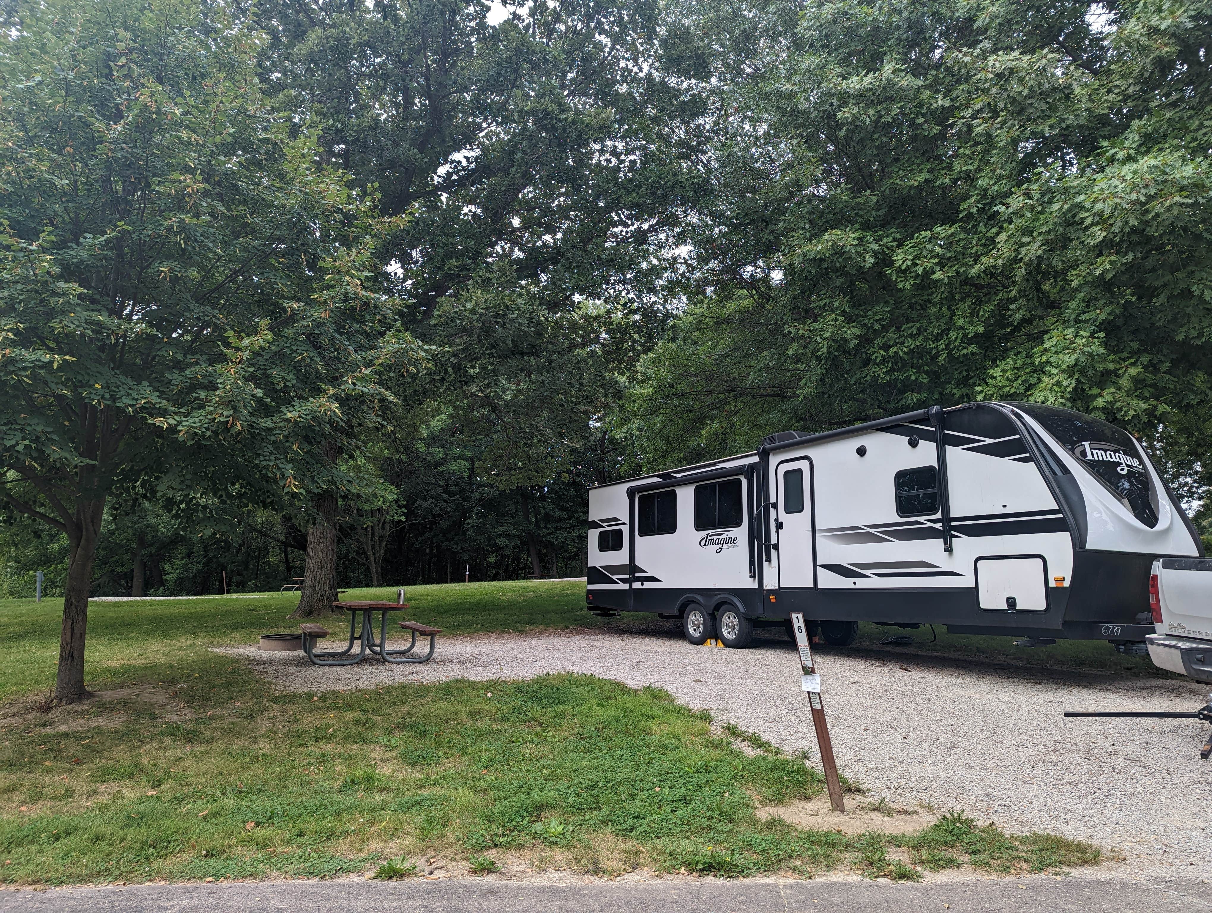 Tiffany K.'s photo of rv camping at Sandy Beach Camp near Homestead, IA