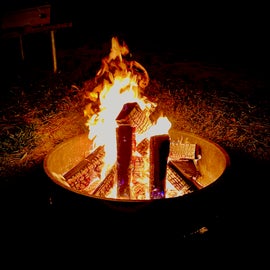 Campfires make the best times at the campground!