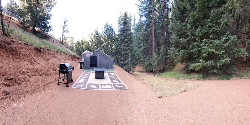 Camper submitted image from "Glamping" Pike's Peak Camping Spot- Reservation Only Site