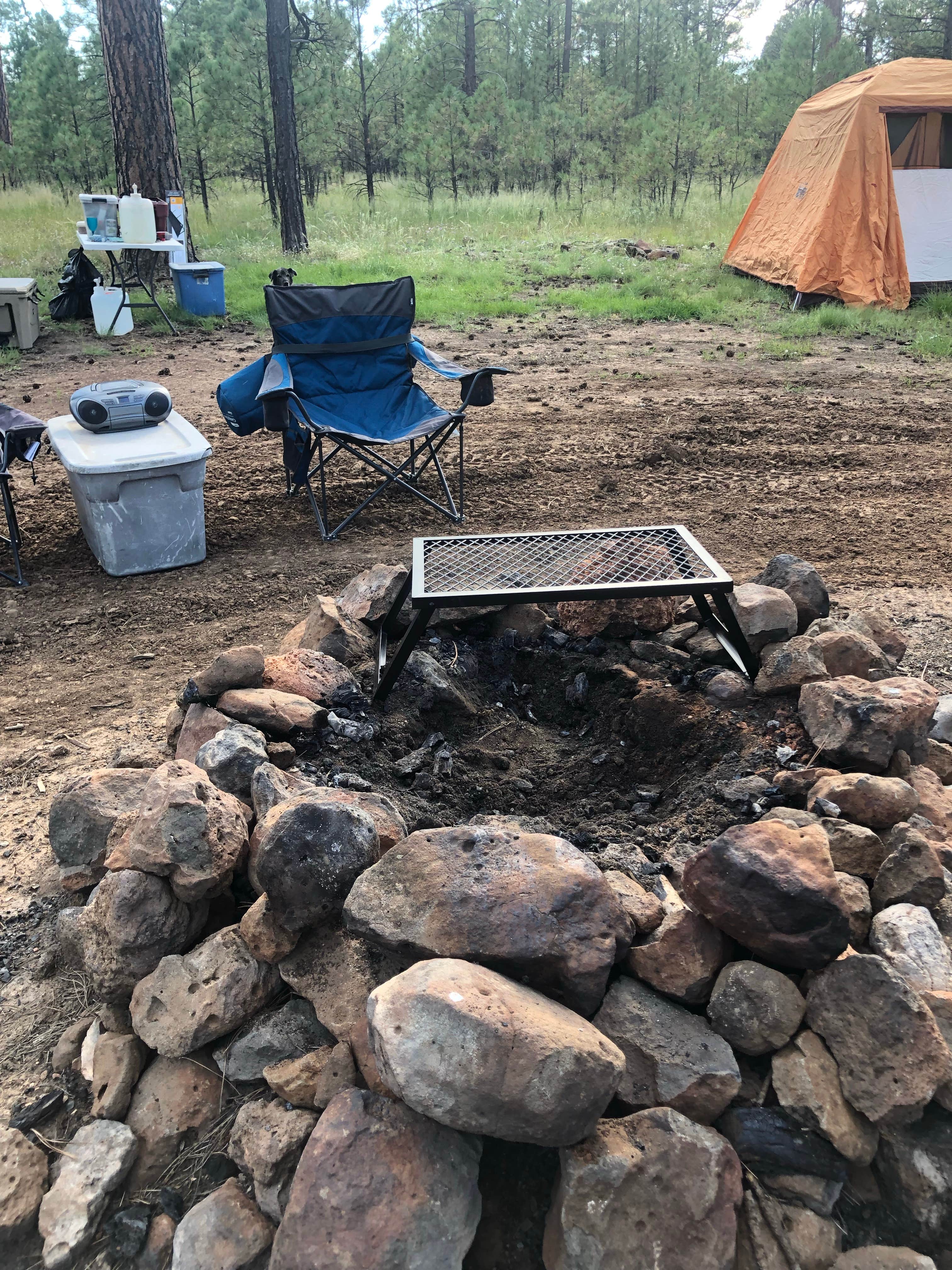 Rachel P.'s photo of a dispersed camping area at Gonzo’s Place Dispersed USFS near Happy Jack, AZ