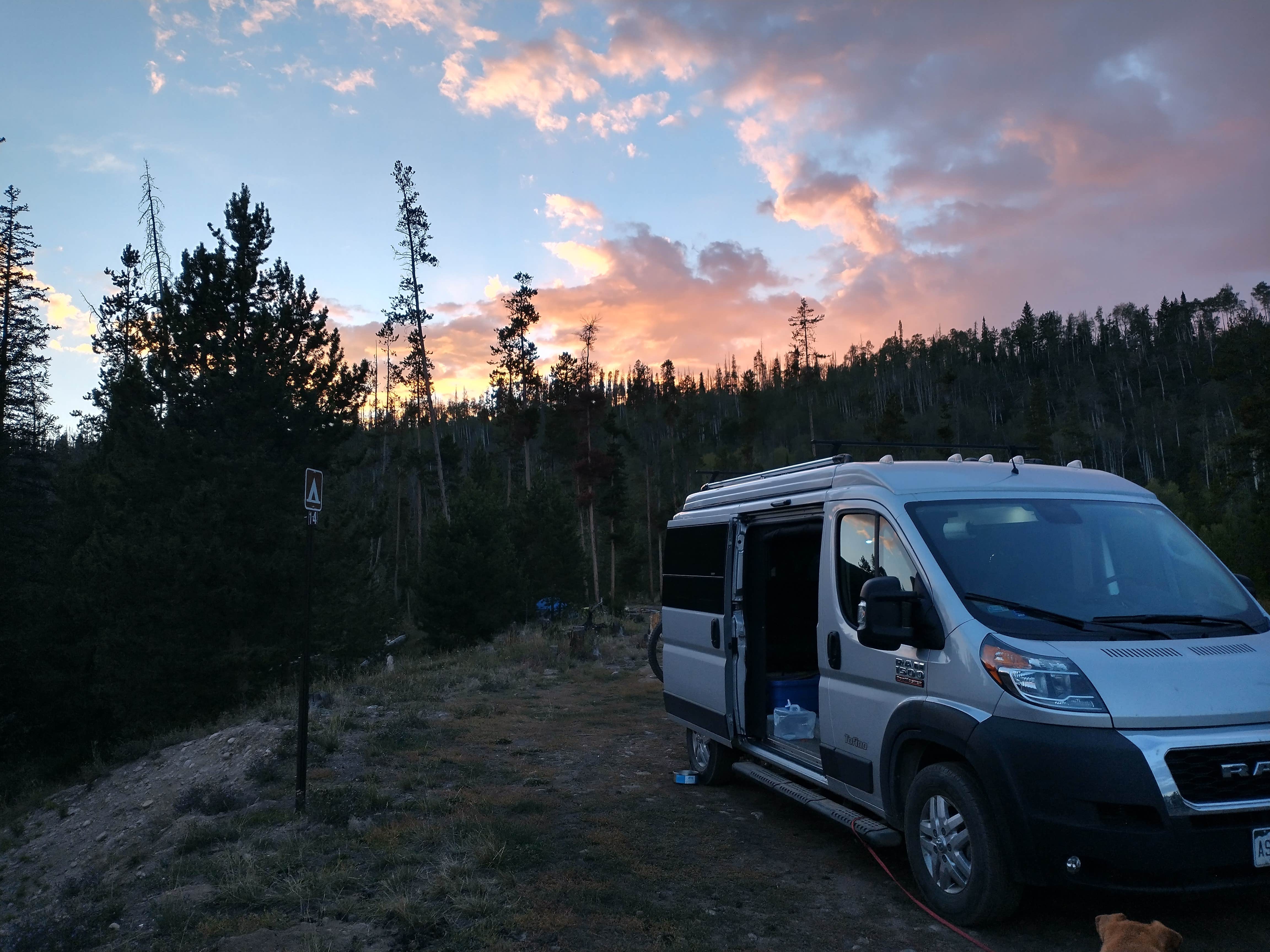 T K.'s photo of rv camping at Rock Creek Designated Dispersed Camping near Dillon, CO