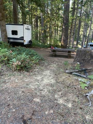 Beckah B.'s photo of rv camping at Whitcomb Creek County Park near Detroit, OR