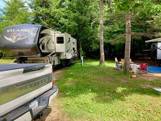 MickandKarla W.'s photo of rv camping at Lower Falls Campground — Tahquamenon Falls State Park near Eckerman, MI