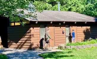 MickandKarla W.'s photo of glamping accommodations at Lower Falls Campground — Tahquamenon Falls State Park near Sault Ste. Marie, MI