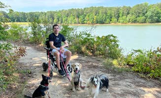 Maggie C.'s photo of camping with pets at Fort Yargo State Park Campground near Buford, GA