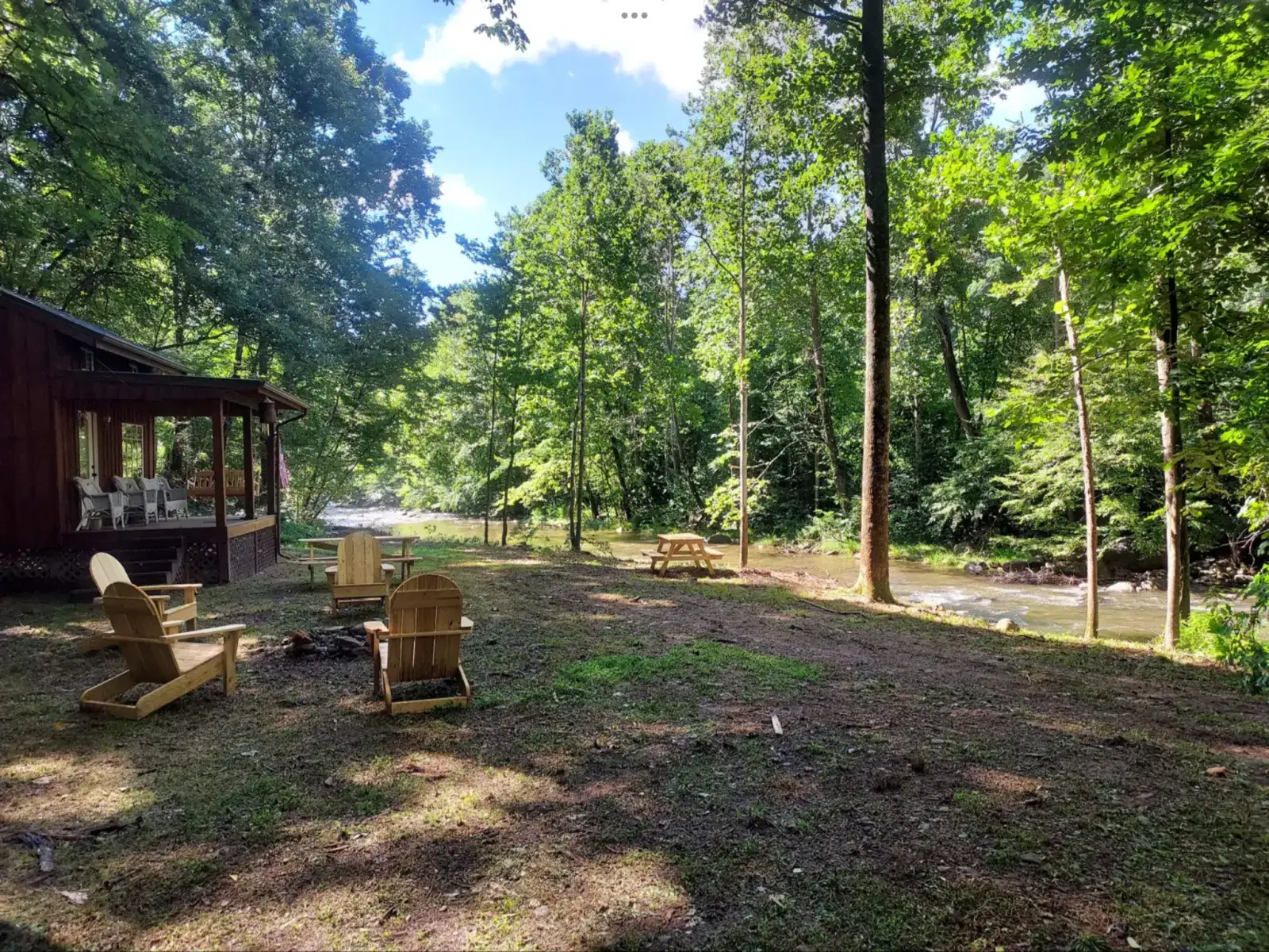 Camper-submitted photo at Williams Riverside Cabin near Lovingston, VA
