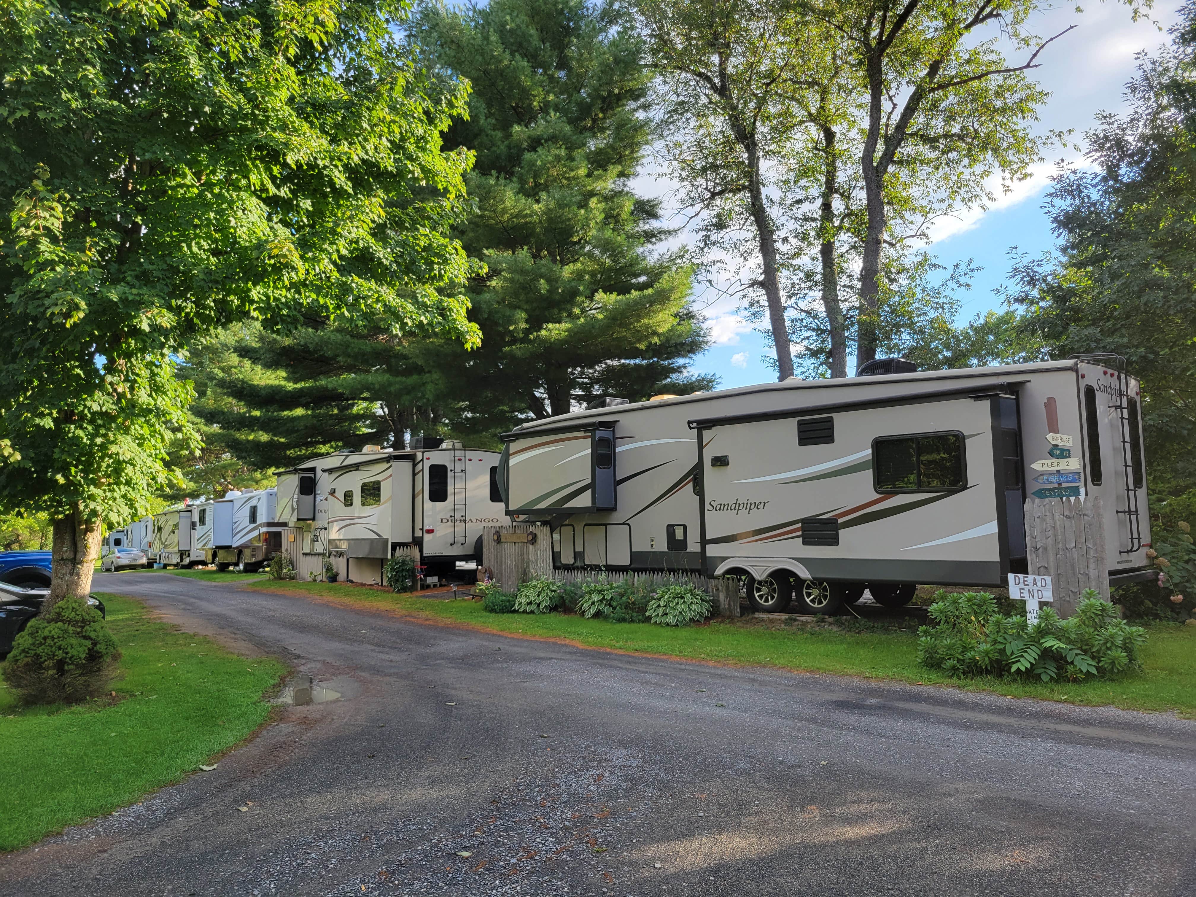 Nancy W.'s photo of rv camping at Two Rivers Campground near Jay, ME