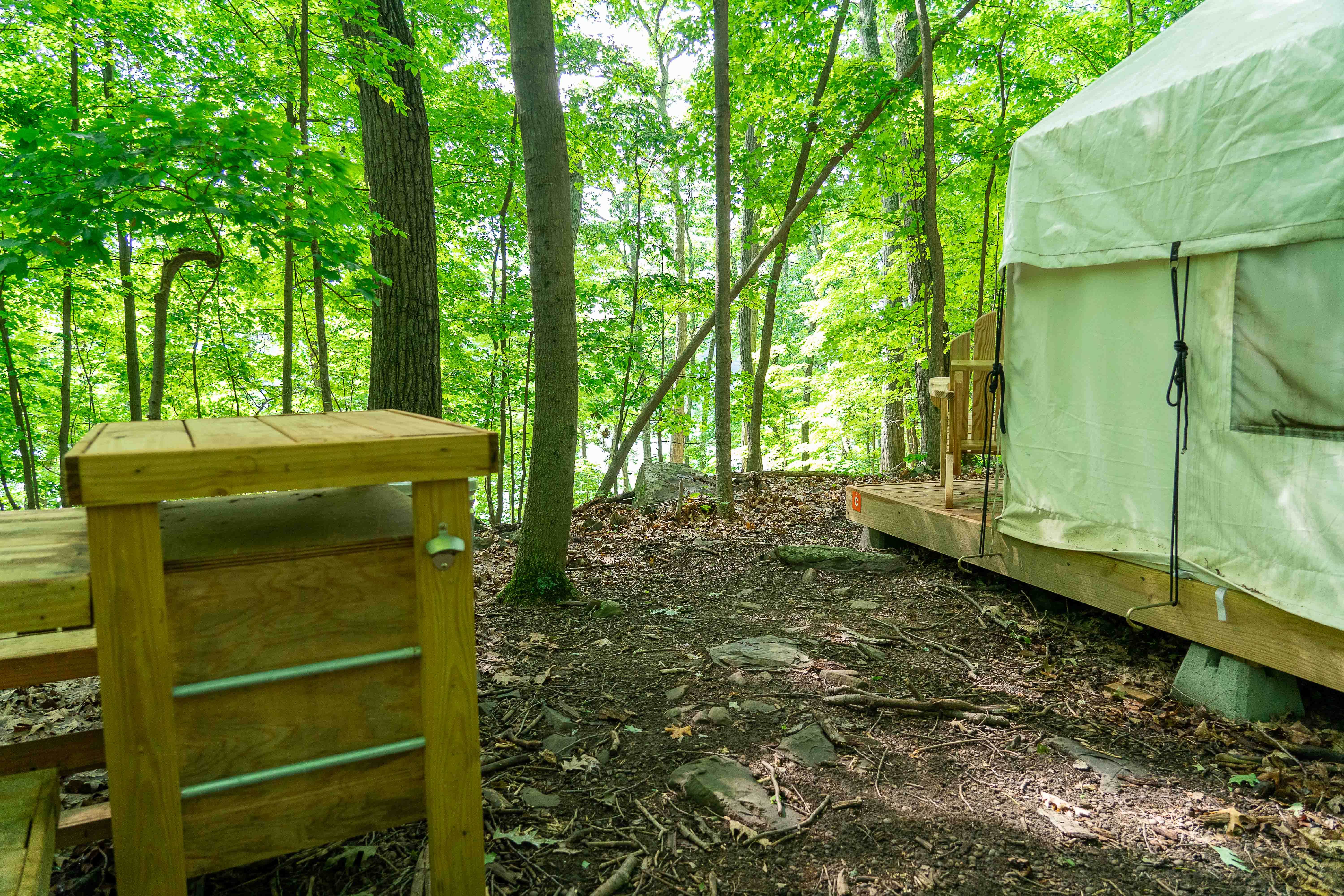 The Dyrt's photo of glamping accommodations at Tentrr State Park Site - Mills Norrie State Park Site C near Kent, CT